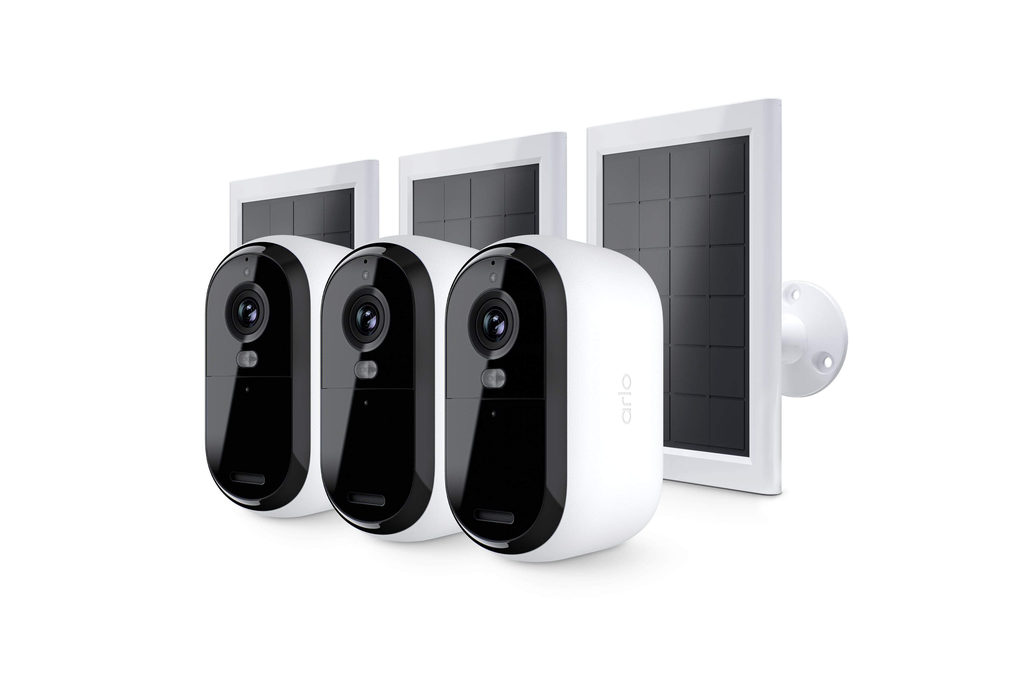 Sigurnosna kamera ARLO Essential (Gen.2) Bundle 2K - set od 3 kamere + 3 solarna punjača - Bijela