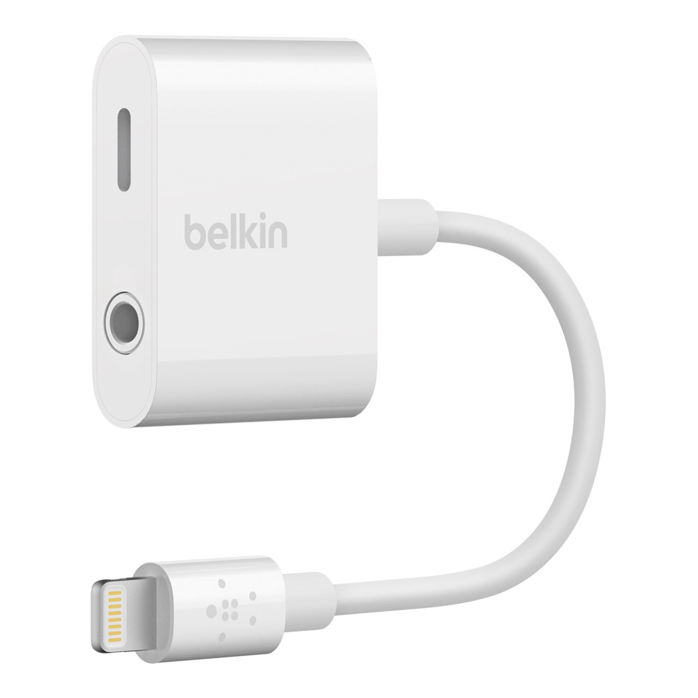 Belkin ROCKSTAR 3.5 mm Audio + Charge Adapter - White-1