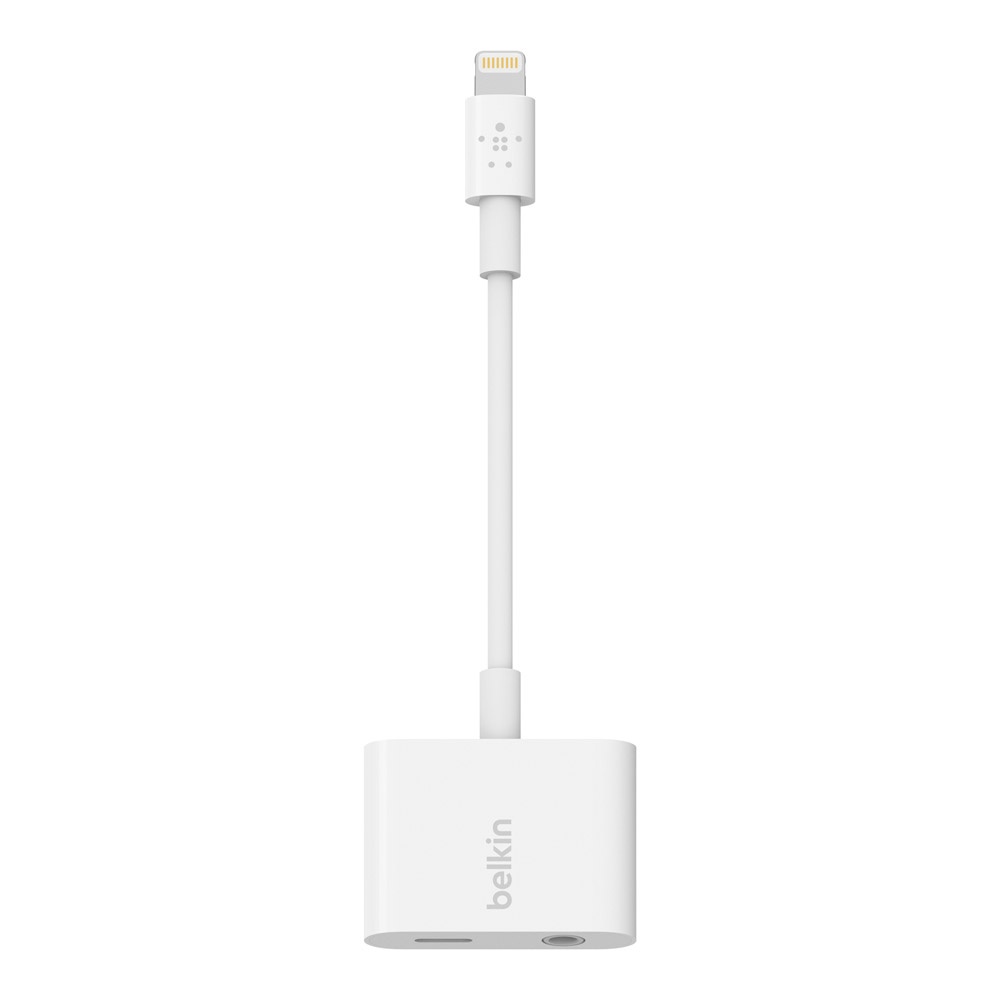 Belkin ROCKSTAR 3.5 mm Audio + Charge Adapter - White-2
