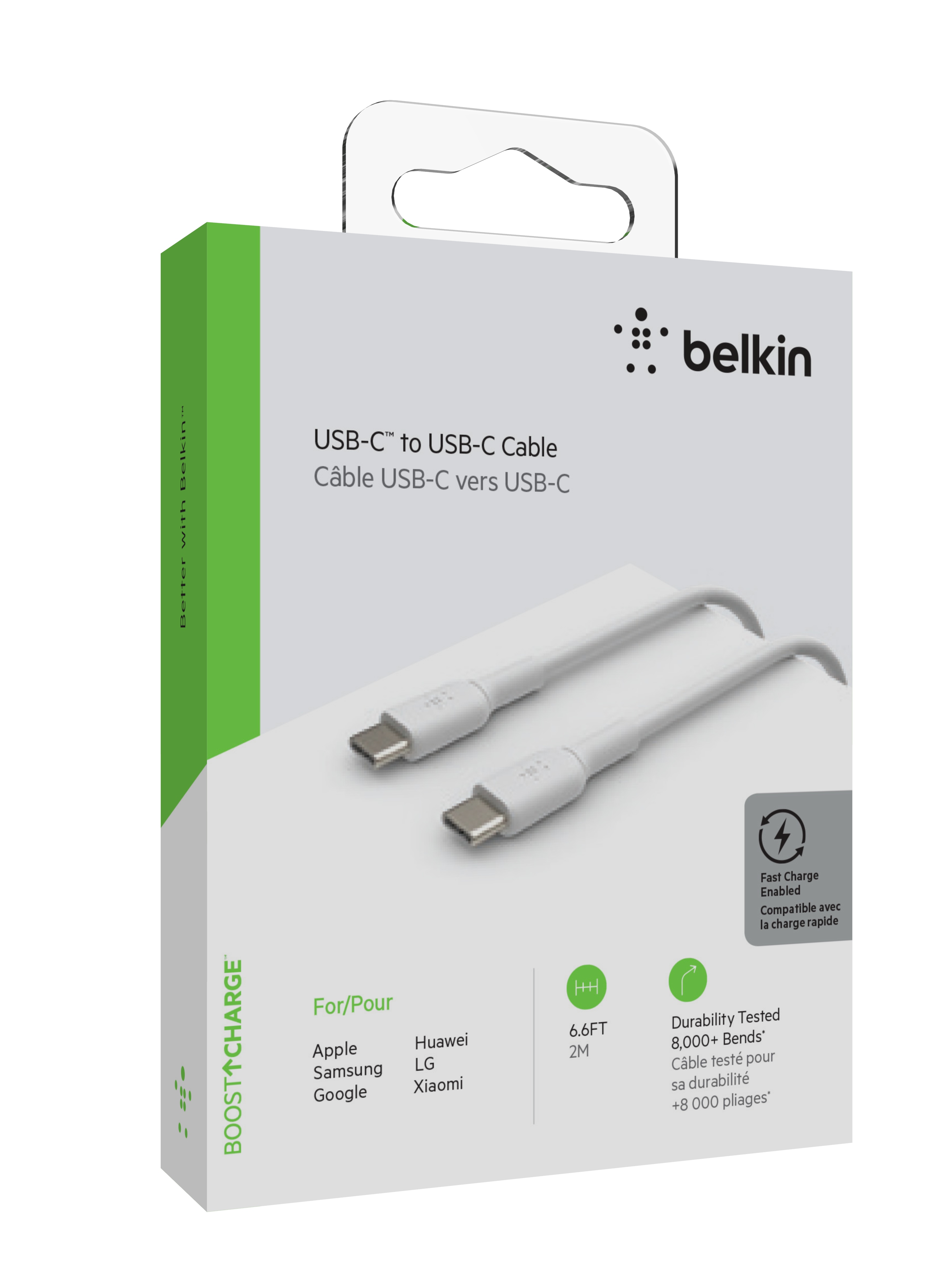 Kabel BELKIN BOOST CHARGE USB-C to USB-C 2.0 (2m, PVC, bijeli)-5