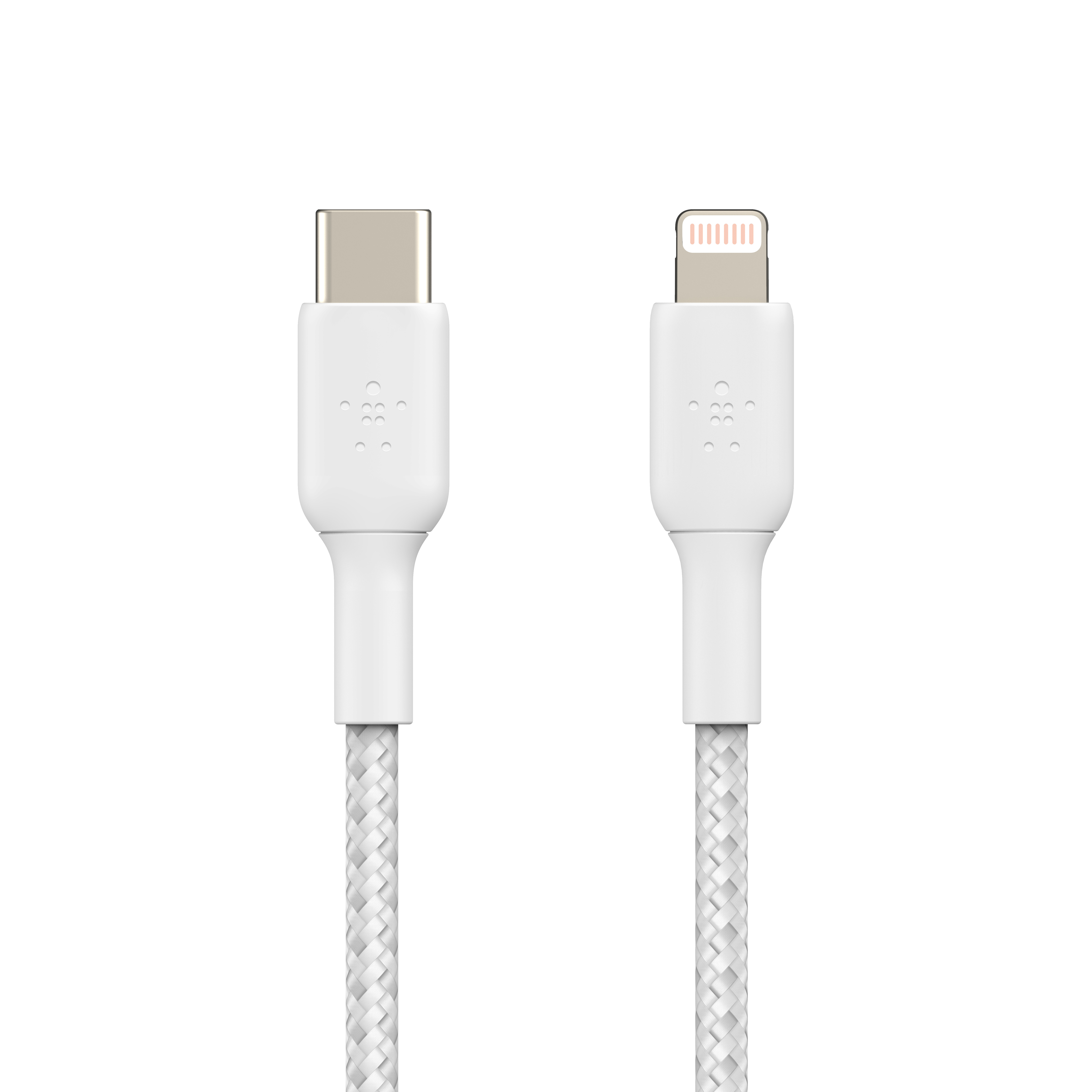 Belkin BOOST CHARGE USB-C to Lightning Cable, Braided - 1M - White-3