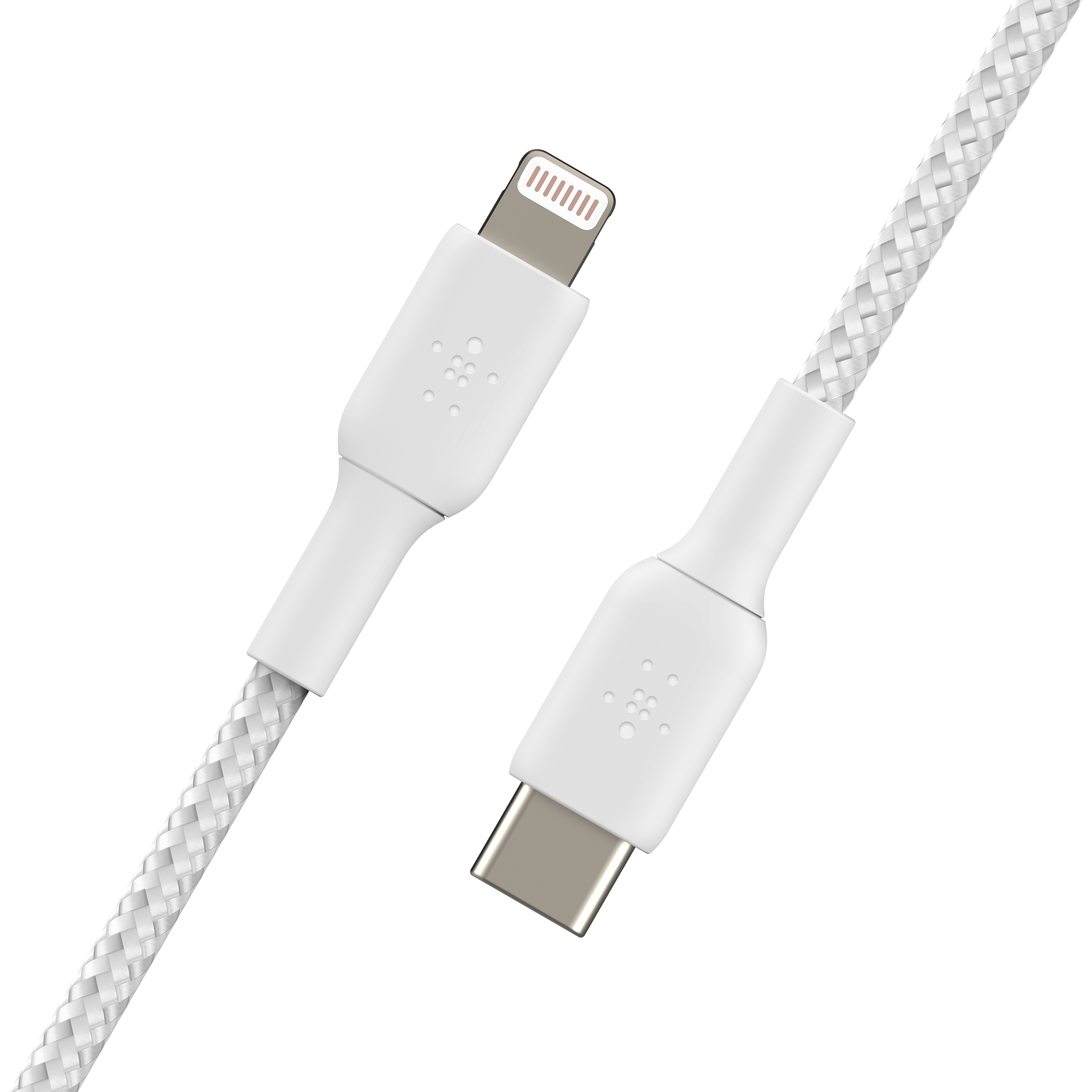 Belkin BOOST CHARGE USB-C to Lightning Cable, Braided - 1M - White-4