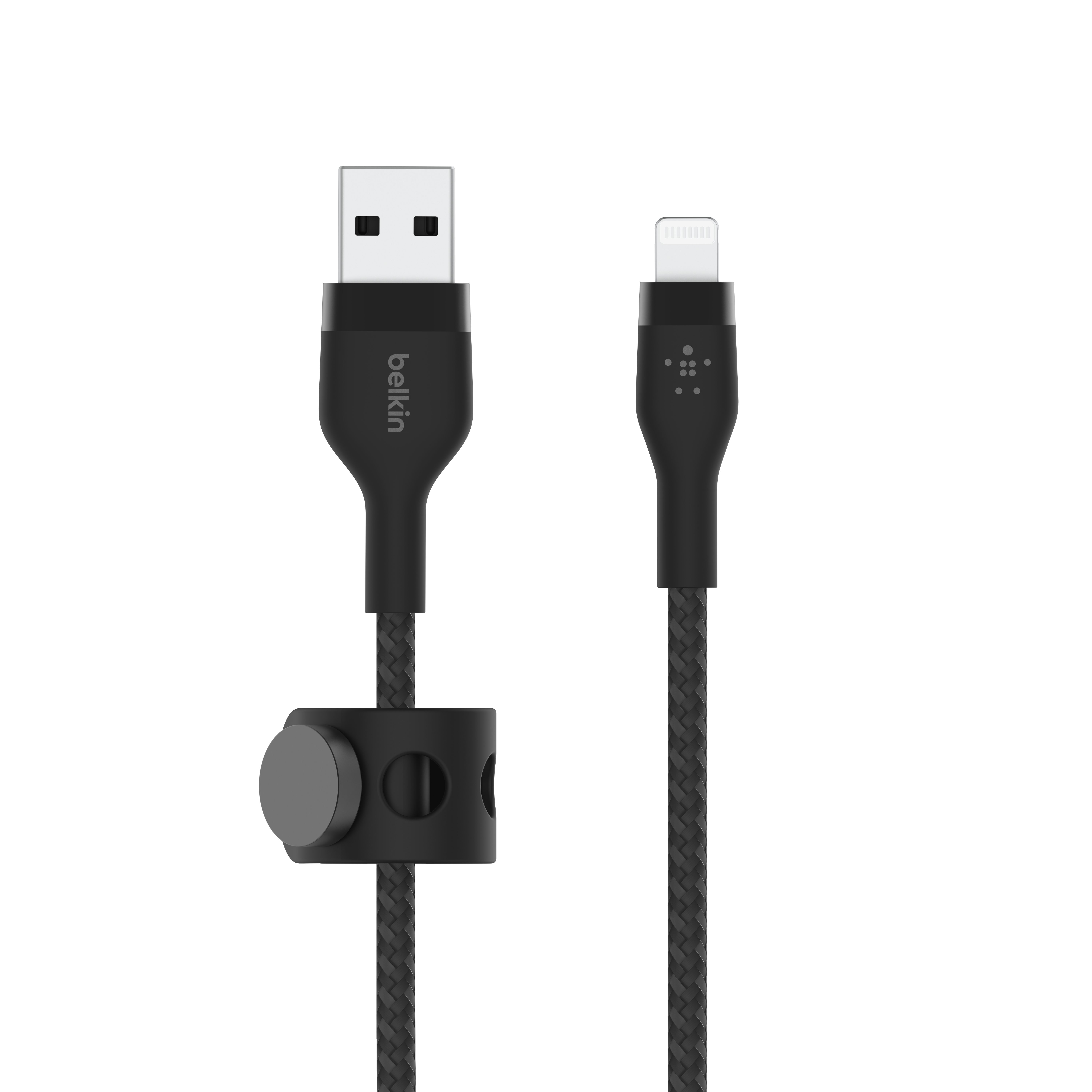 Kabel Belkin BOOST CHARGE PRO Flex USB-A to LTG, Braided Silicone Cable - 1M (crna, silikonska oplata, pletena)-6