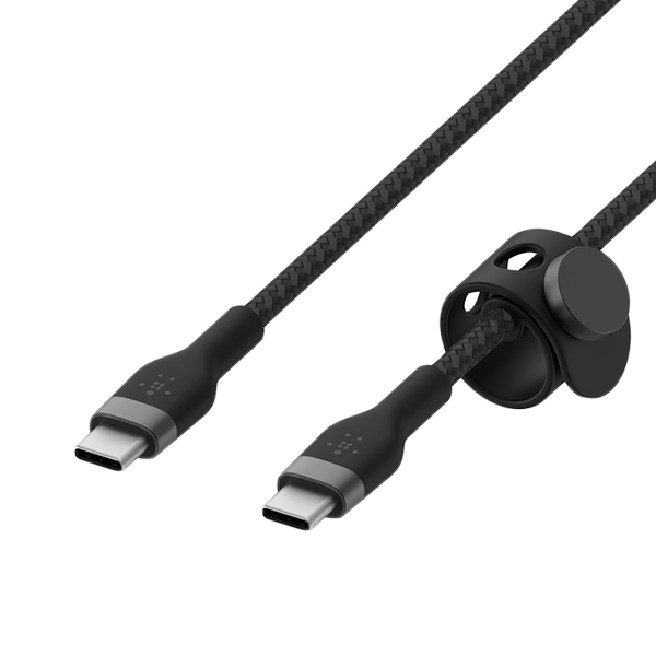 Belkin BOOST CHARGE PRO Flex USB-C to USB-C 2.0, Braided Silicone Cable - 1M - White-9