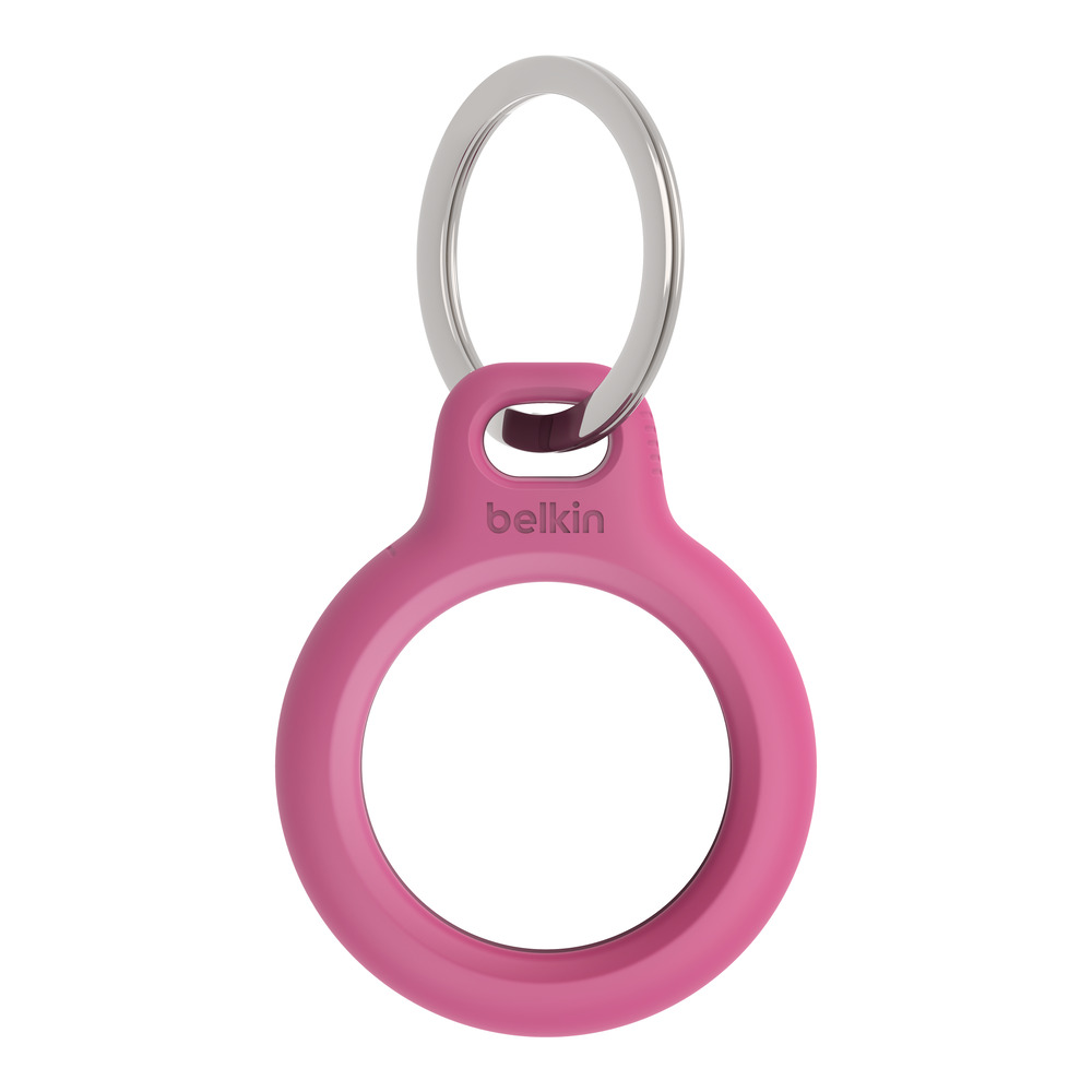 Belkin Secure Holder w Keyring - Airtag - Pink-0