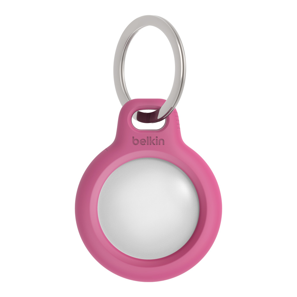 Belkin Secure Holder w Keyring - Airtag - Pink-3