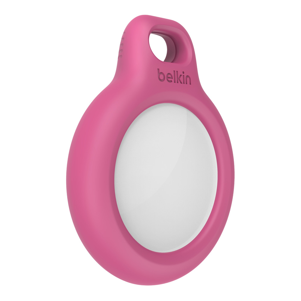 Belkin Secure Holder w Keyring - Airtag - Pink-2
