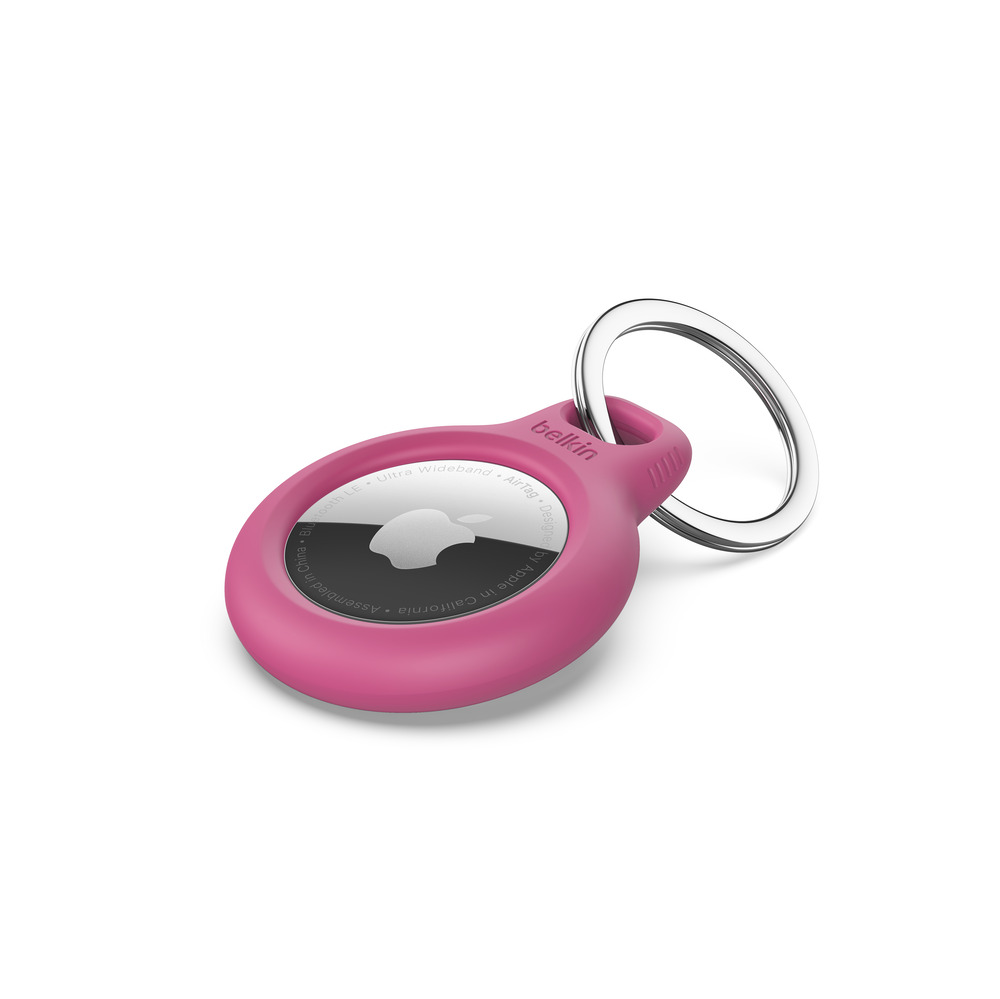 Belkin Secure Holder w Keyring - Airtag - Pink-1