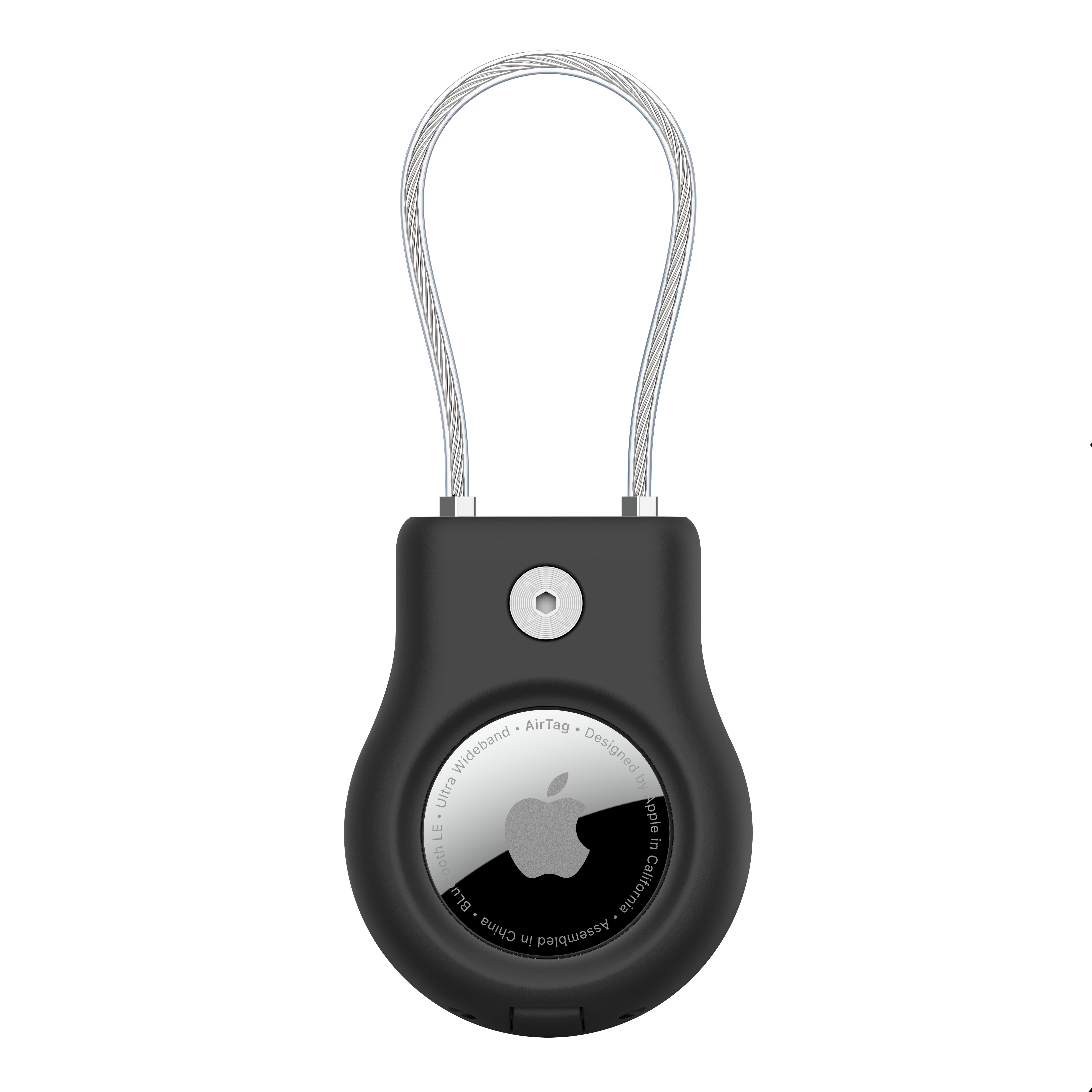 Belkin Secure Holder w Wire Cable - Airtag - Black-1