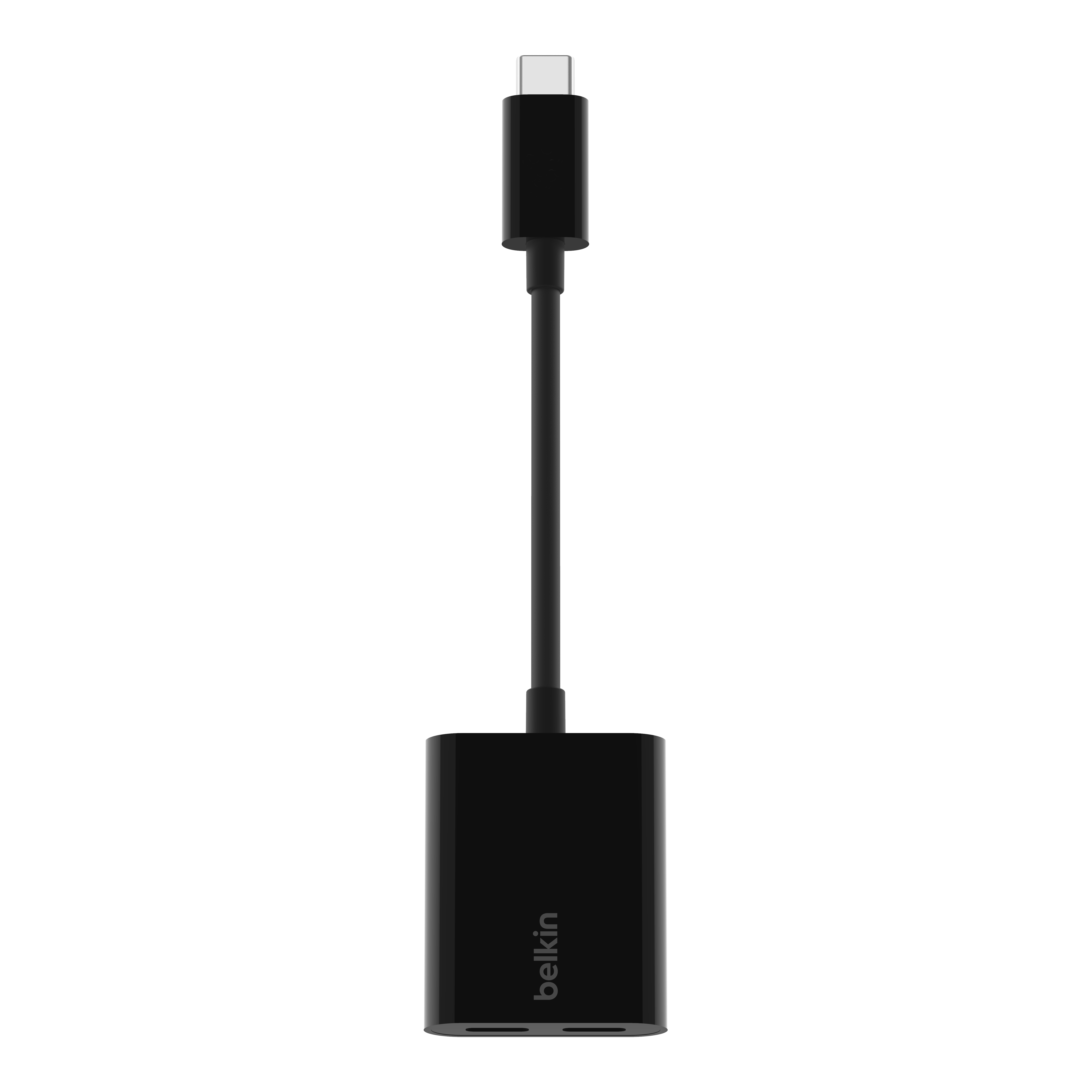 Belkin ROCKSTAR Dual USB-C Audio + Charge Adapter - crna-3