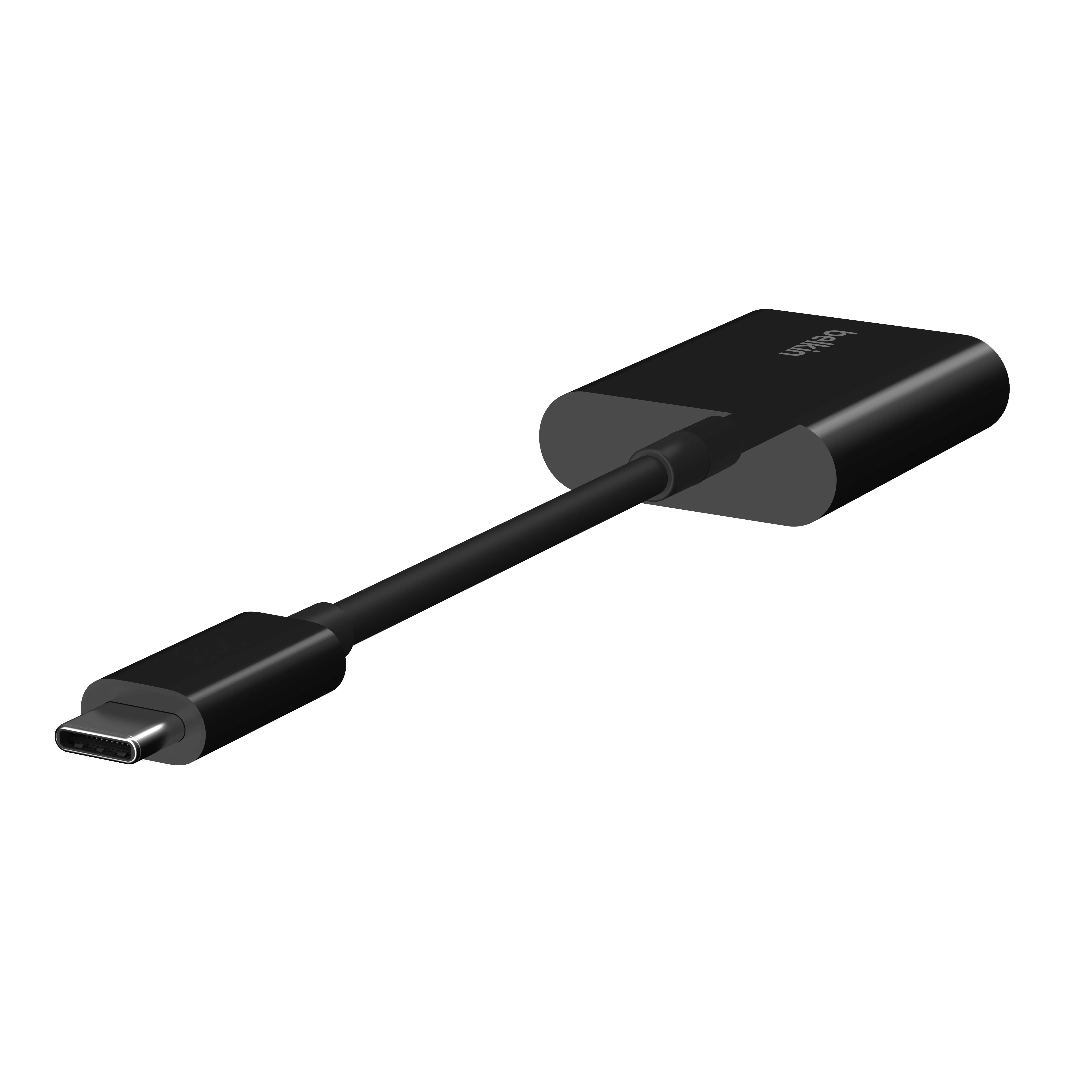 Belkin ROCKSTAR Dual USB-C Audio + Charge Adapter - crna-1