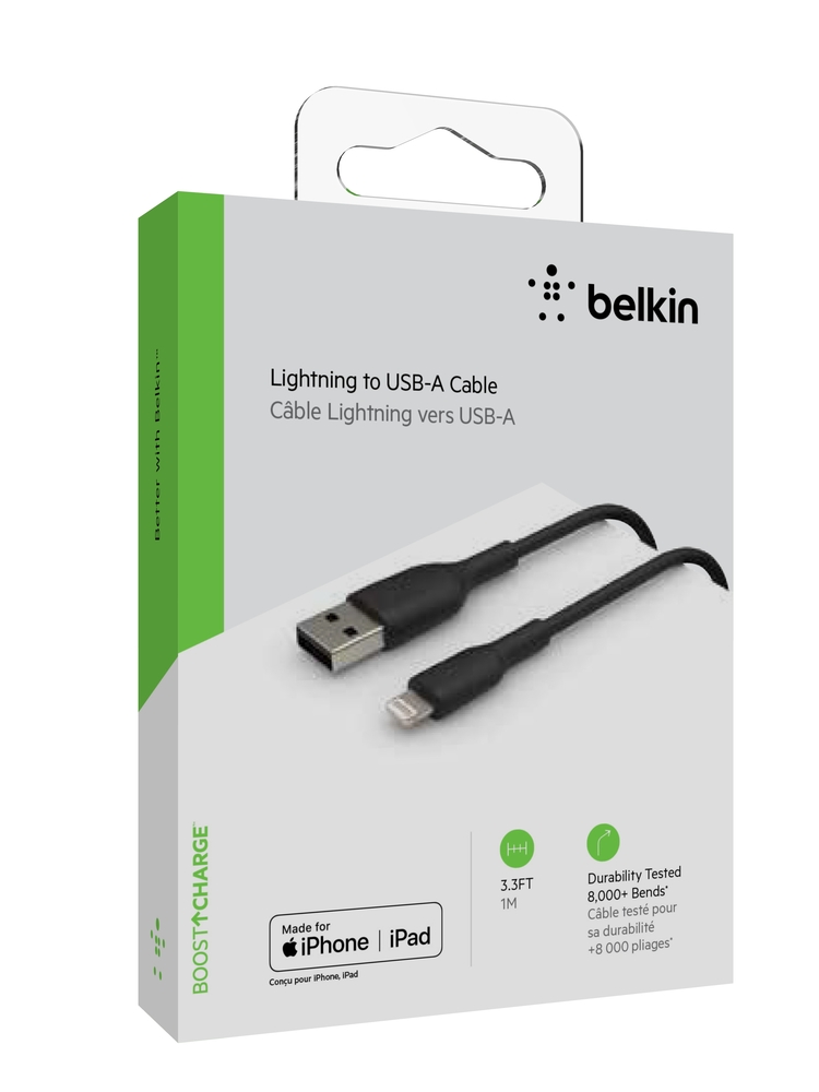 Kabel Belkin BOOST CHARGE USB-A do Lightning, PVC - 1M (2 PK) - crna-2