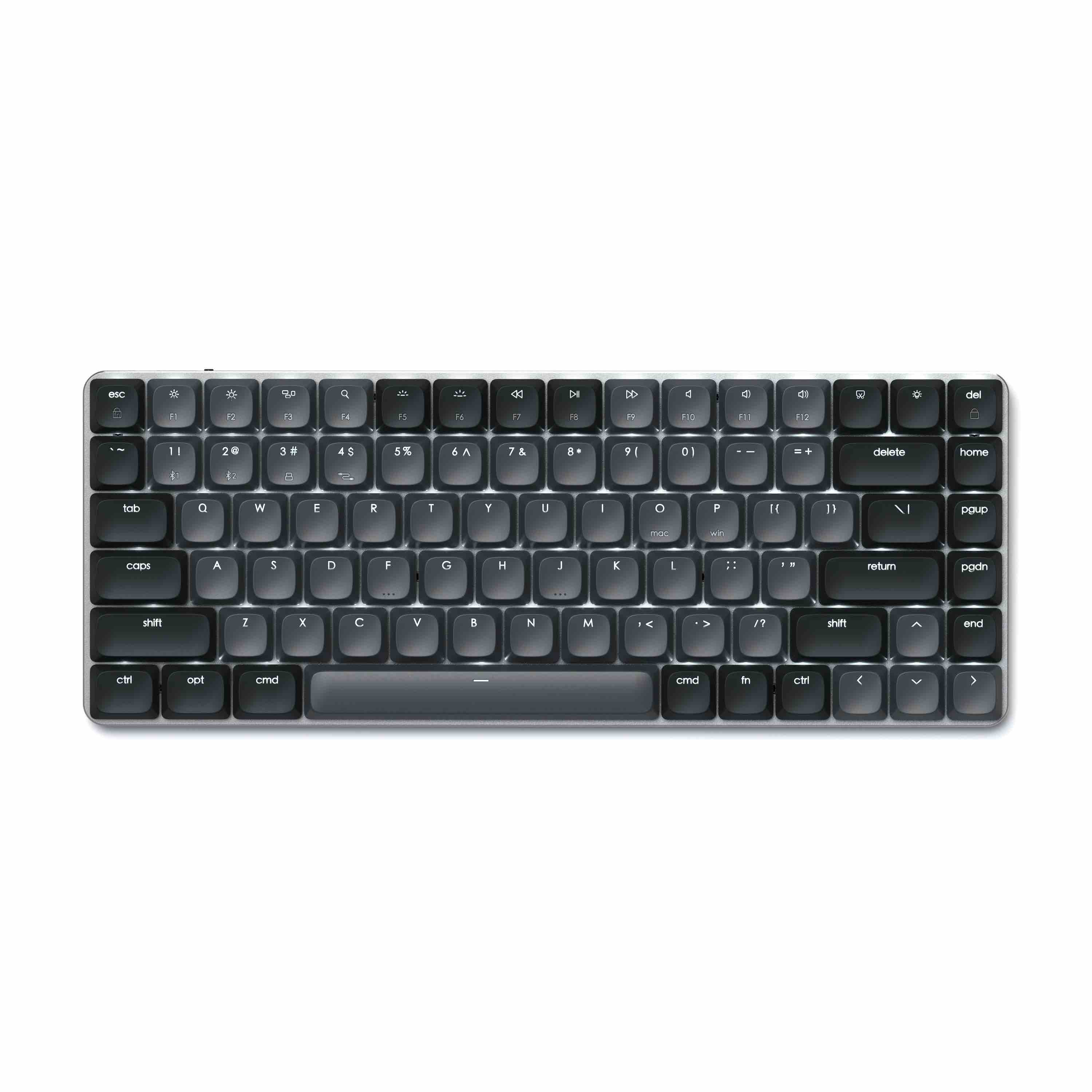 Satechi SM1 Slim Mechanical Backlit Bluetooth Keyboard (Windows Keycaps - Windows, Left Alt, Right Alt 2.4GHz USB Receiver) - Black-3