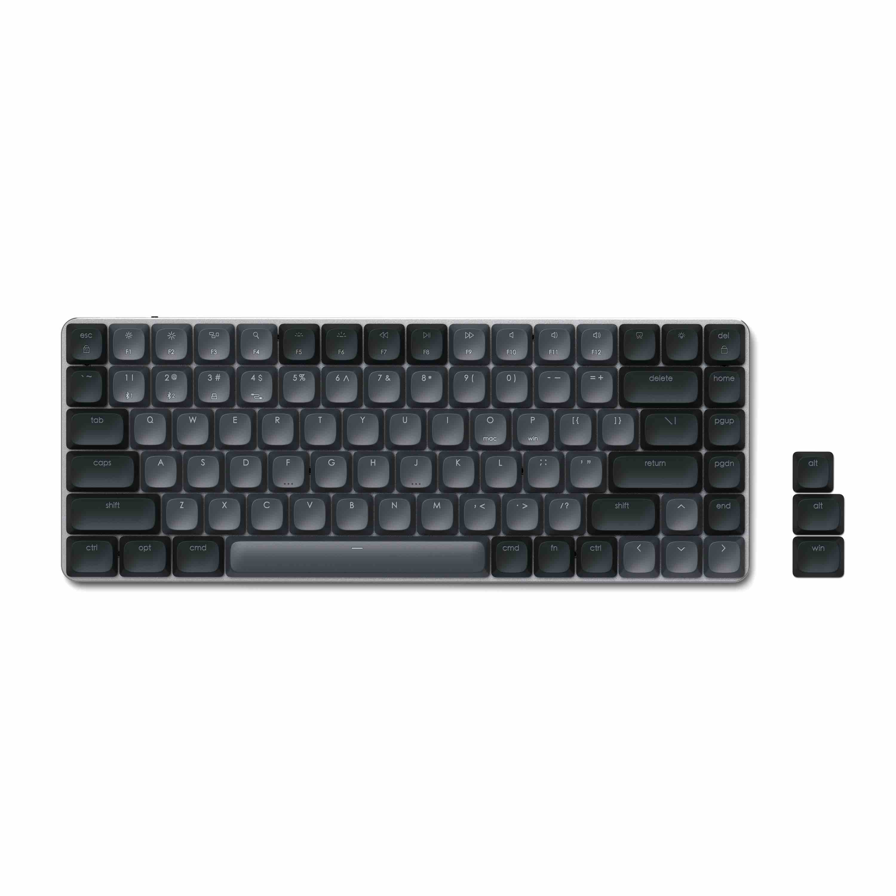 Satechi SM1 Slim Mechanical Backlit Bluetooth Keyboard (Windows Keycaps - Windows, Left Alt, Right Alt 2.4GHz USB Receiver) - Black-5