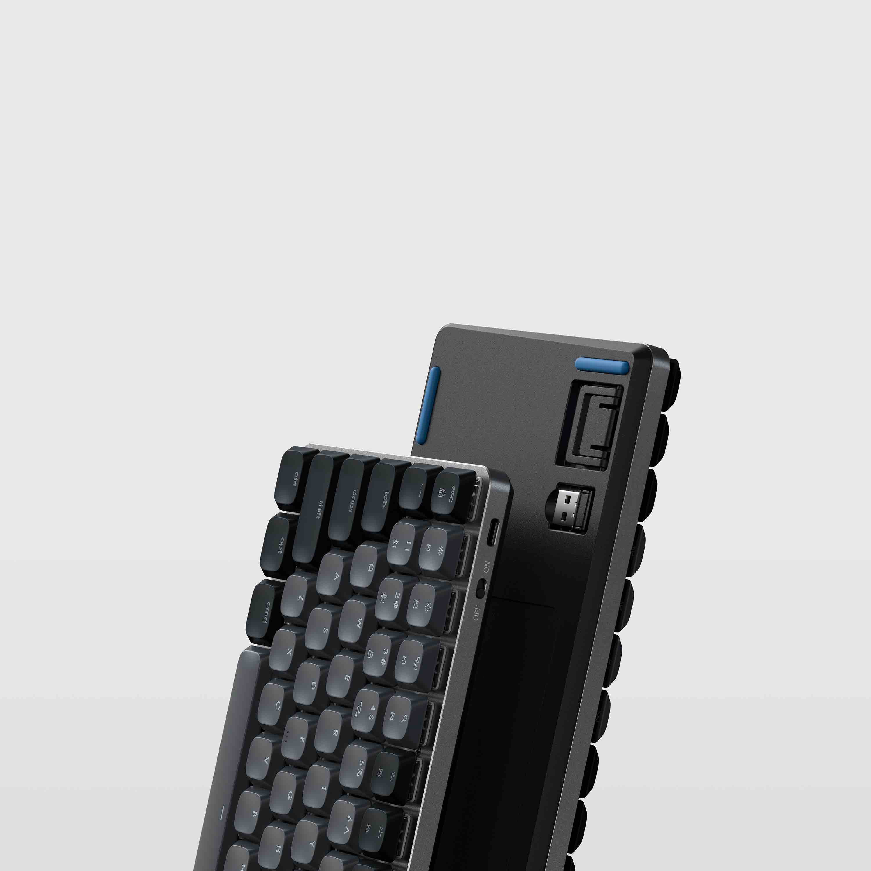 Satechi SM1 Slim Mechanical Backlit Bluetooth Keyboard (Windows Keycaps - Windows, Left Alt, Right Alt 2.4GHz USB Receiver) - Black-4