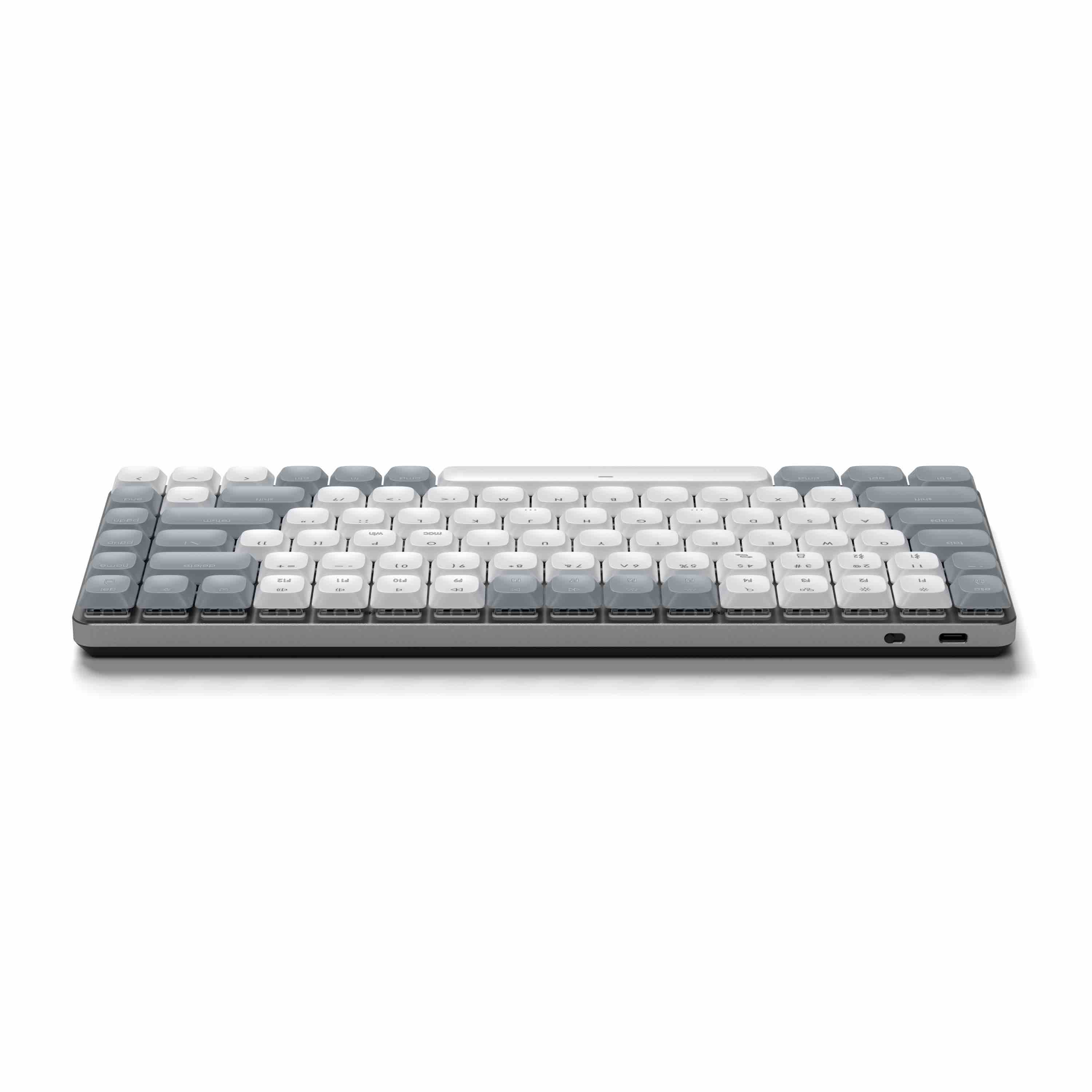 Satechi SM1 Slim Mechanical Backlit Bluetooth Keyboard (Windows Keycaps - Windows, Left Alt, Right Alt 2.4GHz USB Receiver) - Grey/White-4