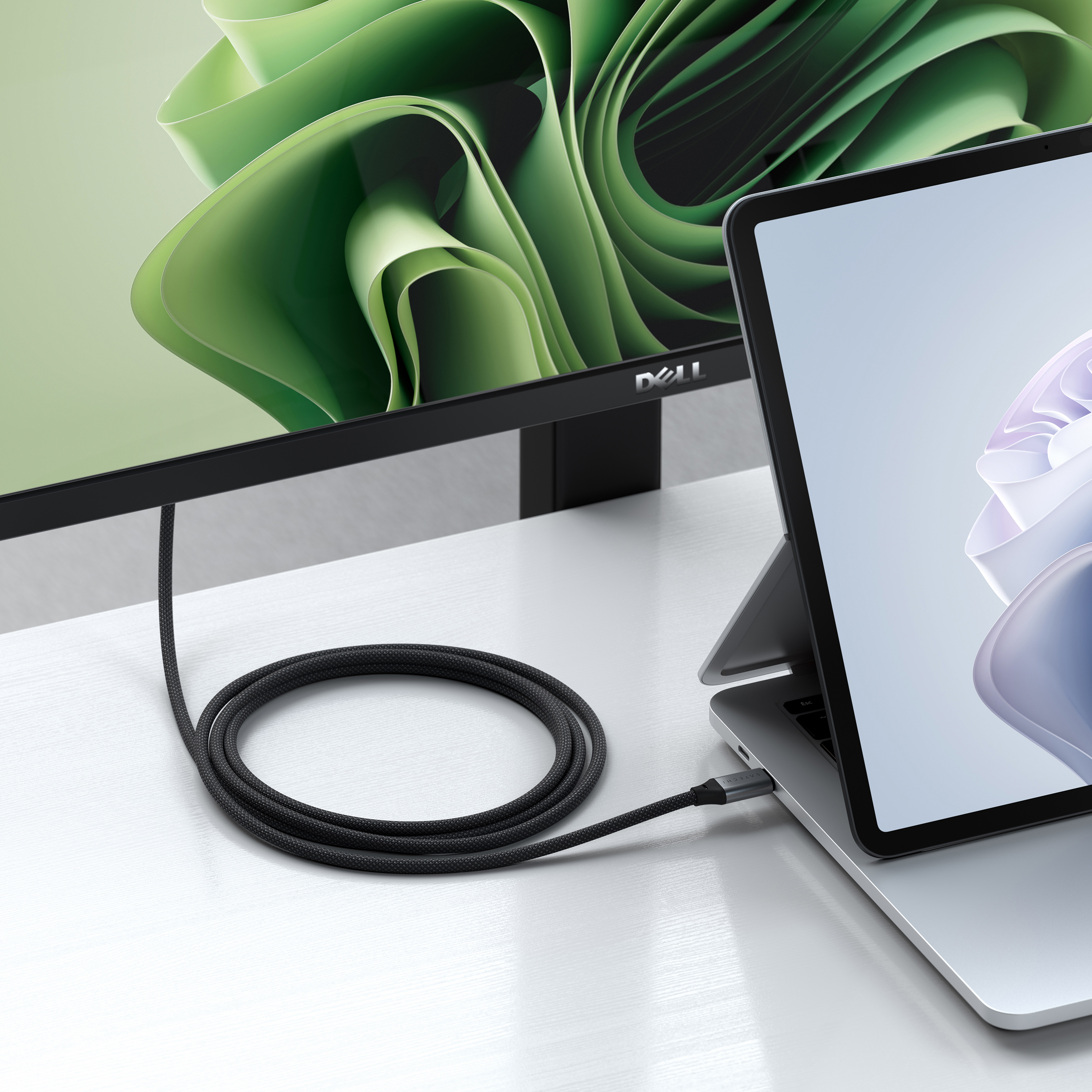 Satechi USB-C To HDMI 2.1 8K Cable (Mac Devices up to 4K/60Hz, 8K/60Hz, 4K 60Hz/120Hz, 2K/ 40Hz, 1080P/500Hz, Dynamic HDR10+ HDCP 1.4 & HDCP 2.3) - Space Grey-4