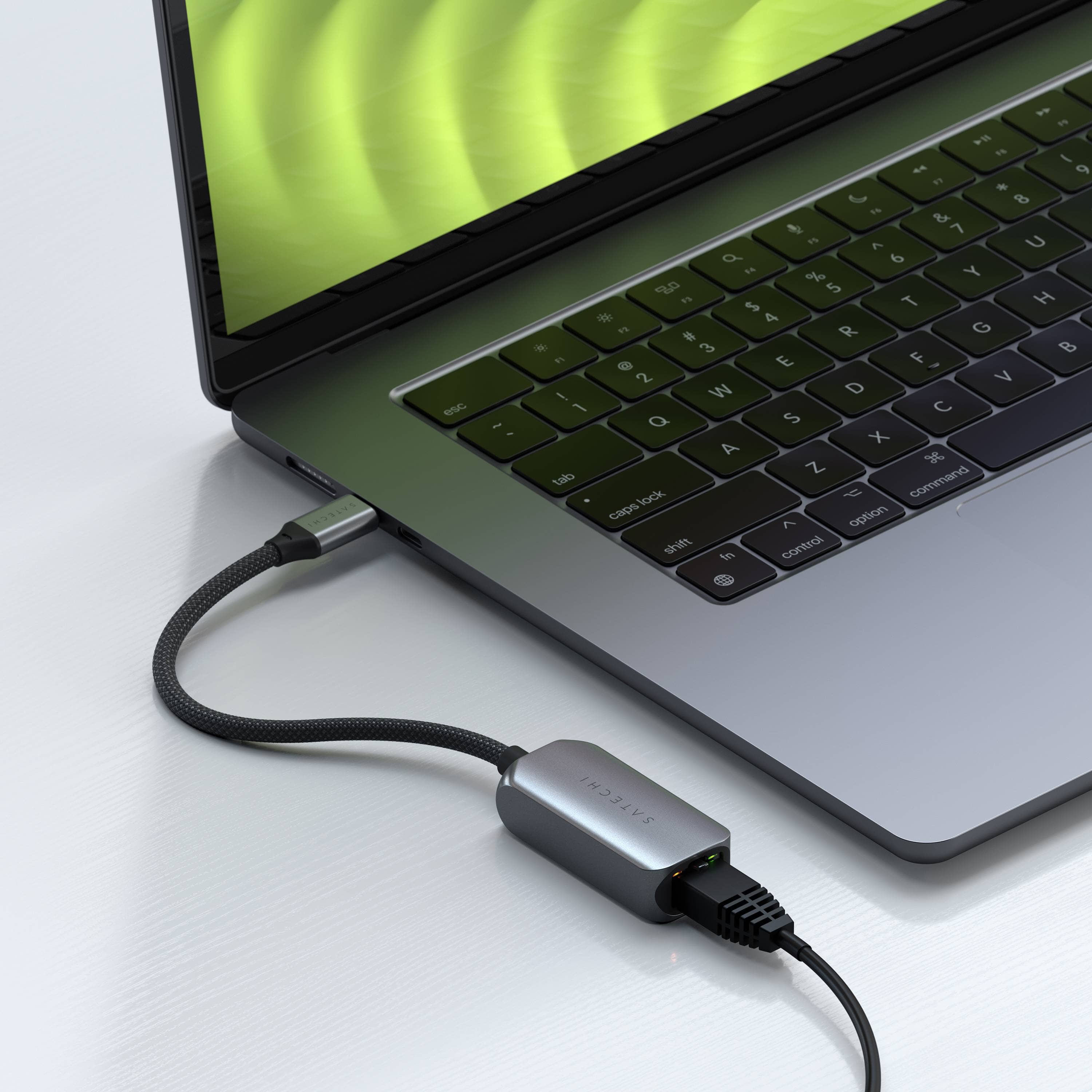 Satechi USB-C 2.5 Gigabit Ethernet Adapter - Space Grey-1