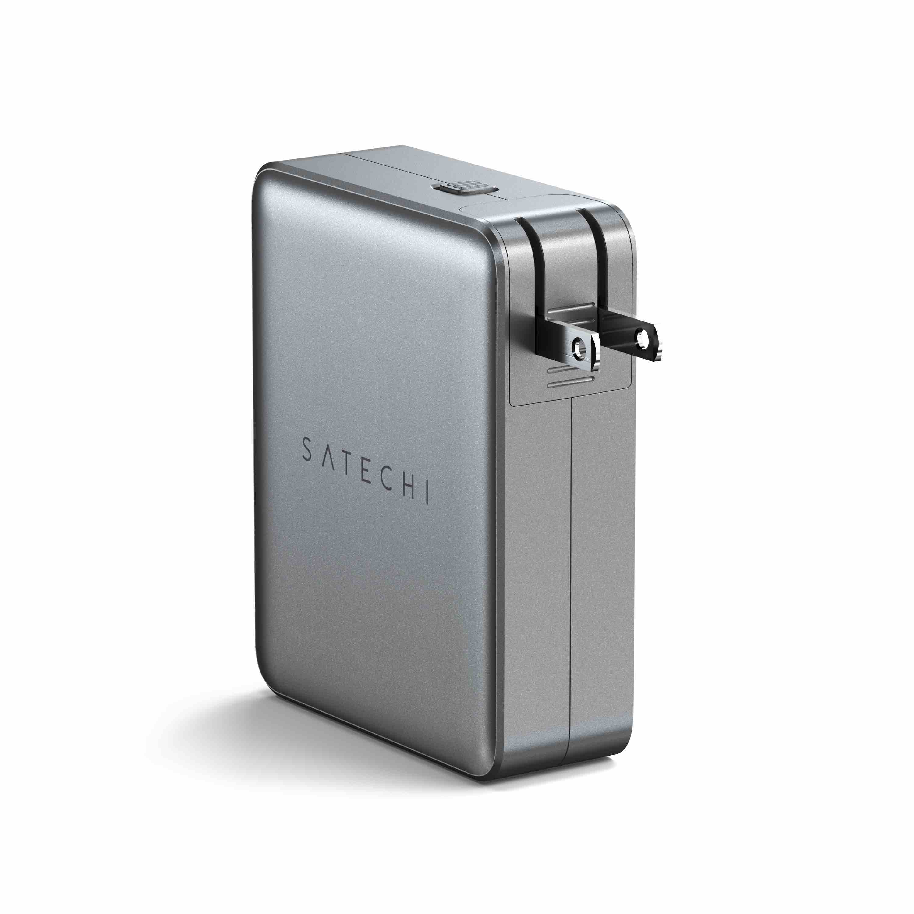 Punjač SATECHI Travel Charger 145W USB-C 4-Port (4x USB-C PD, UK-EU-AU-US adapter & mrežasta torbica uključeni) - Space Grey-4