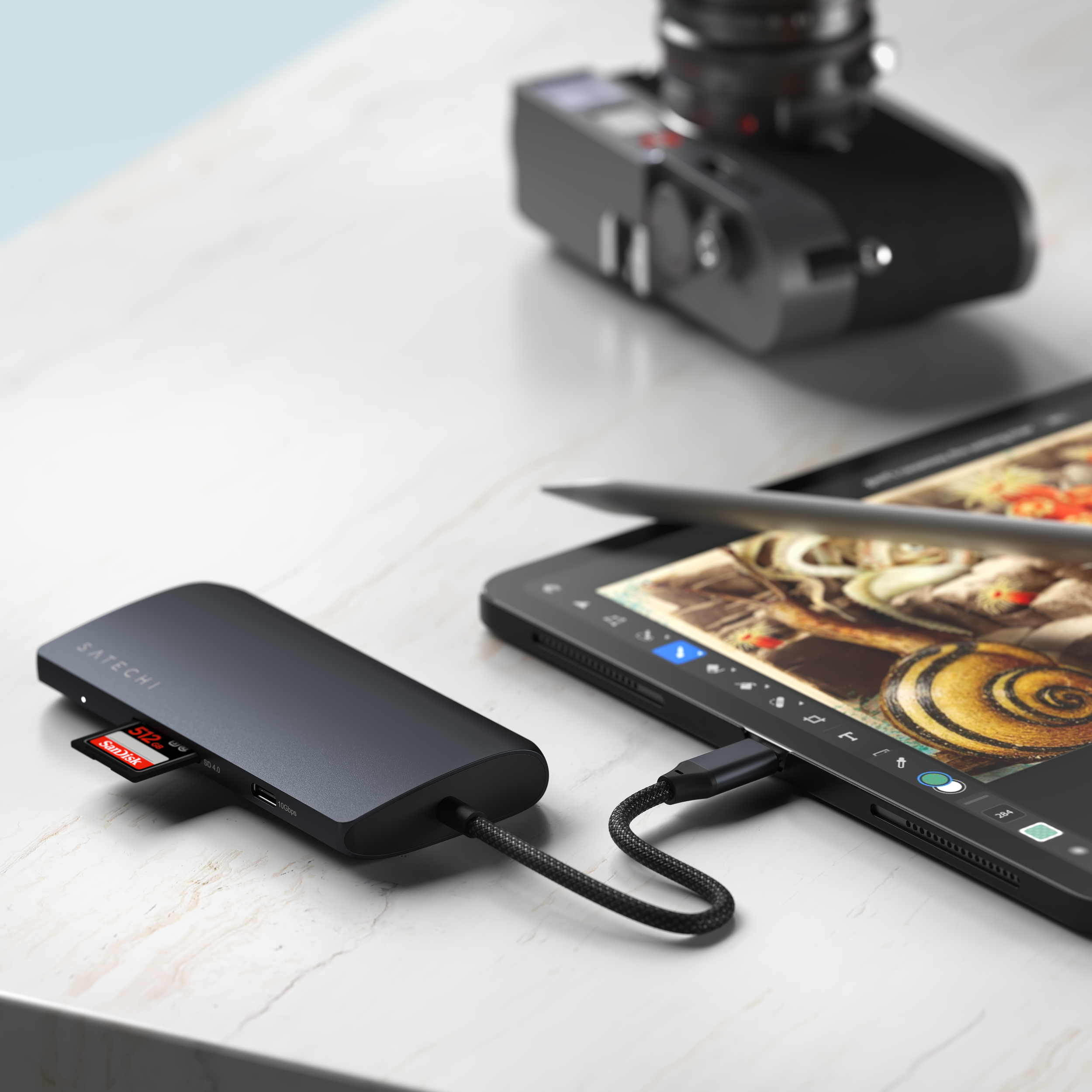 USB-C MultiPort Adapter - SATECHI - 8K s Ethernetom V3 - Midnight-6