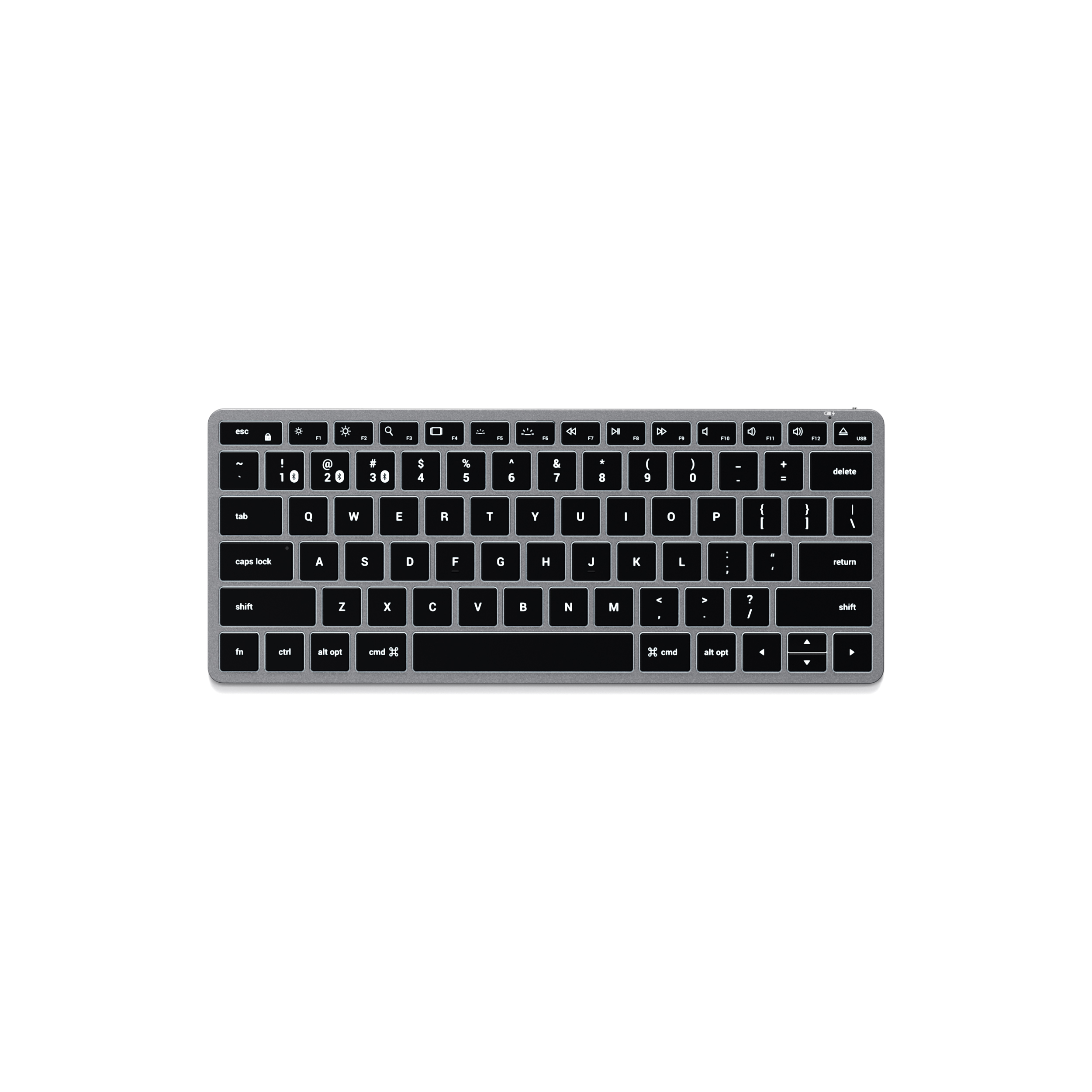 Satechi Slim X1 Bluetooth BACKLIT Wireless Keyboard - CZ - Space Grey-5