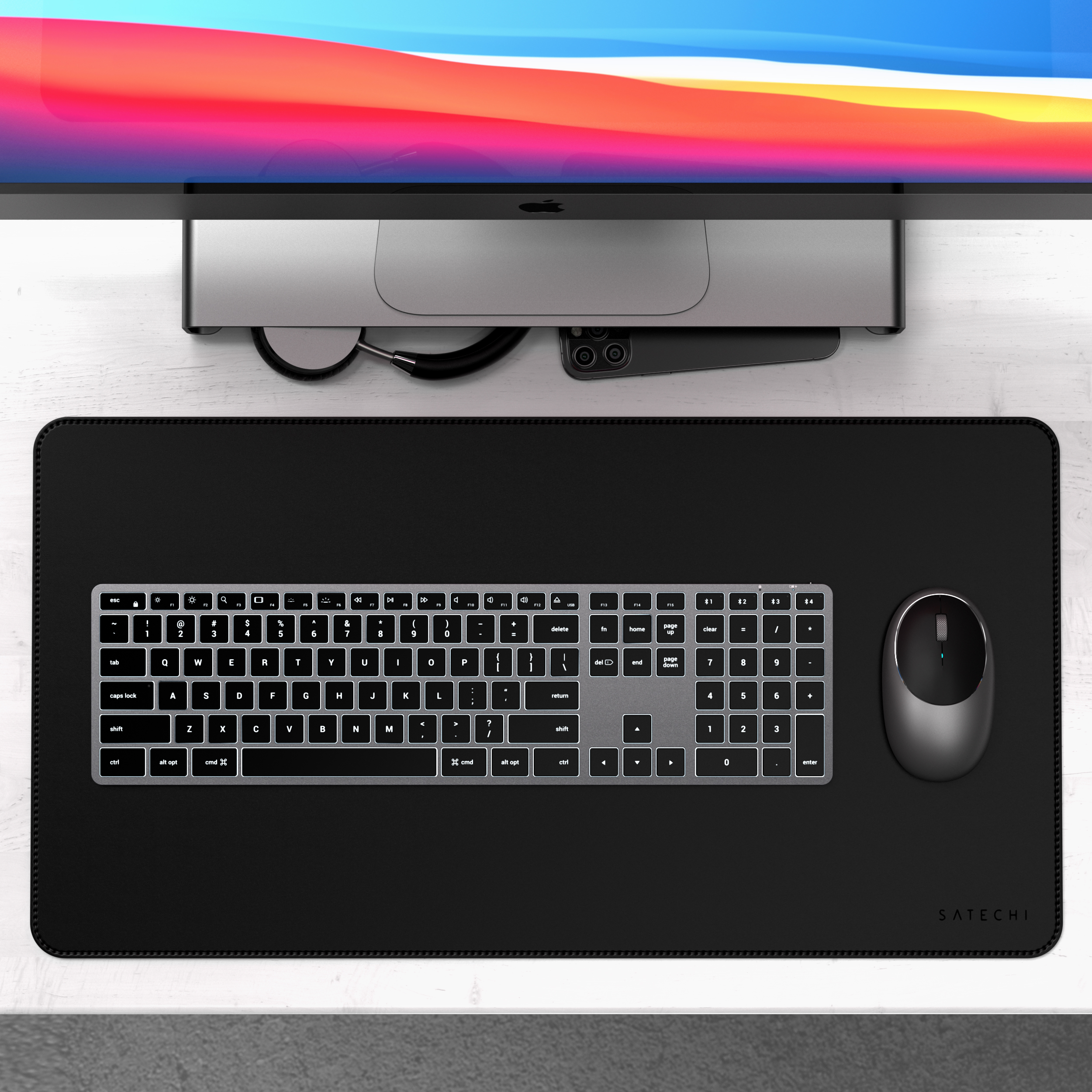 Bežična tipkovnica SATECHI Slim X3 Bluetooth BACKLIT - Space Grey-5