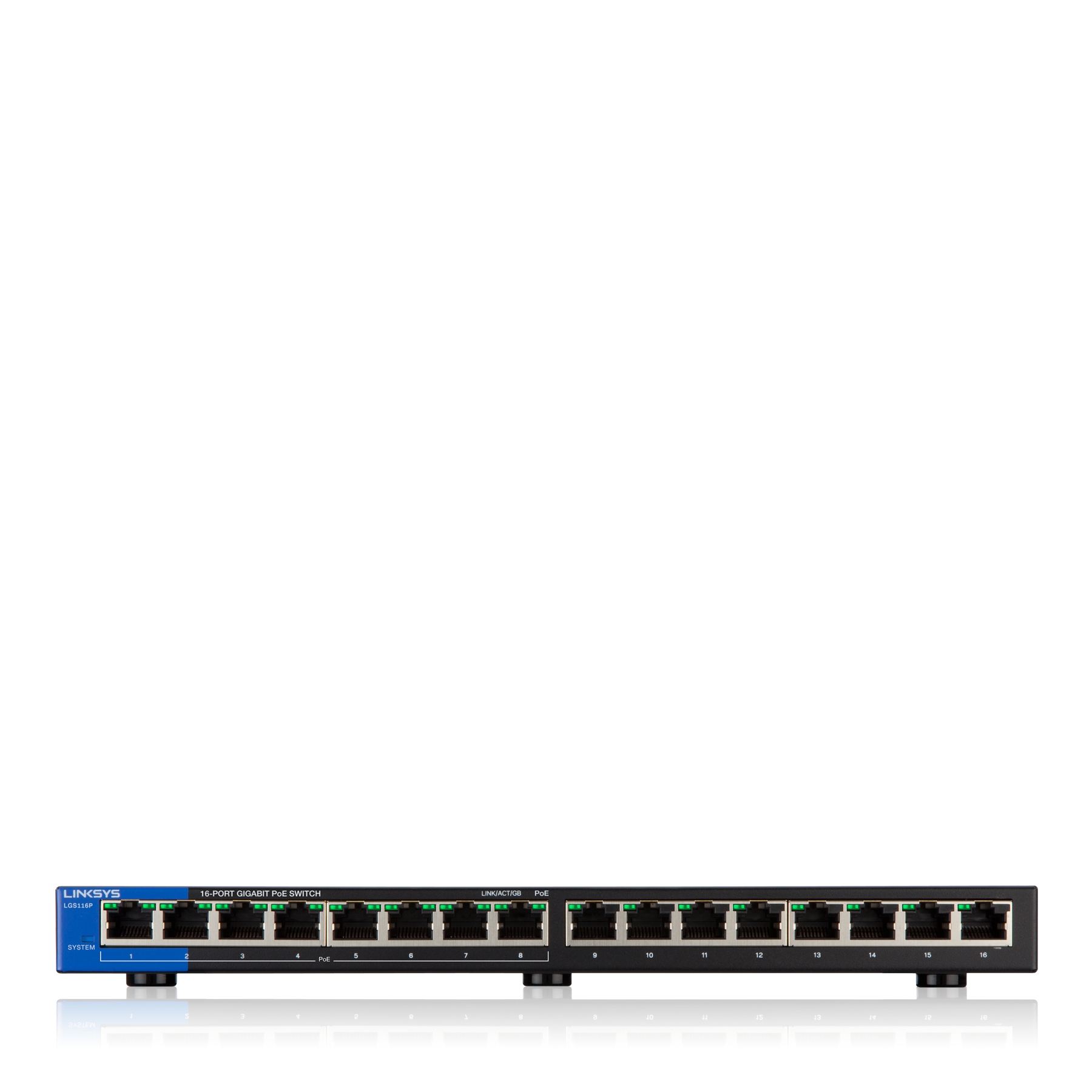 Linksys 16-Port Business Desktop Gigabit PoE+ Switch-1