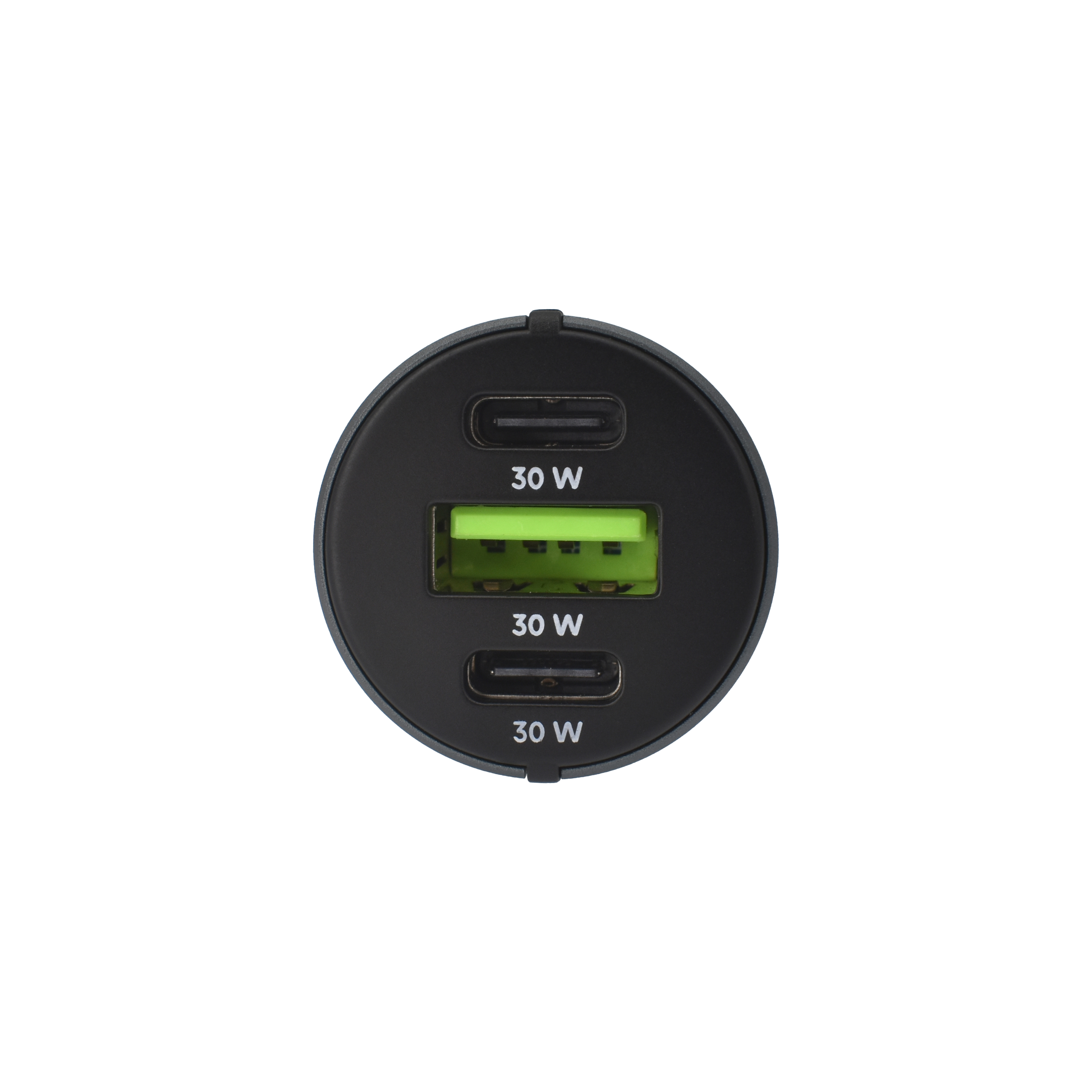 Auto punjač DVICED 60W 1 USB-A, 2 USB-C - Siva-2