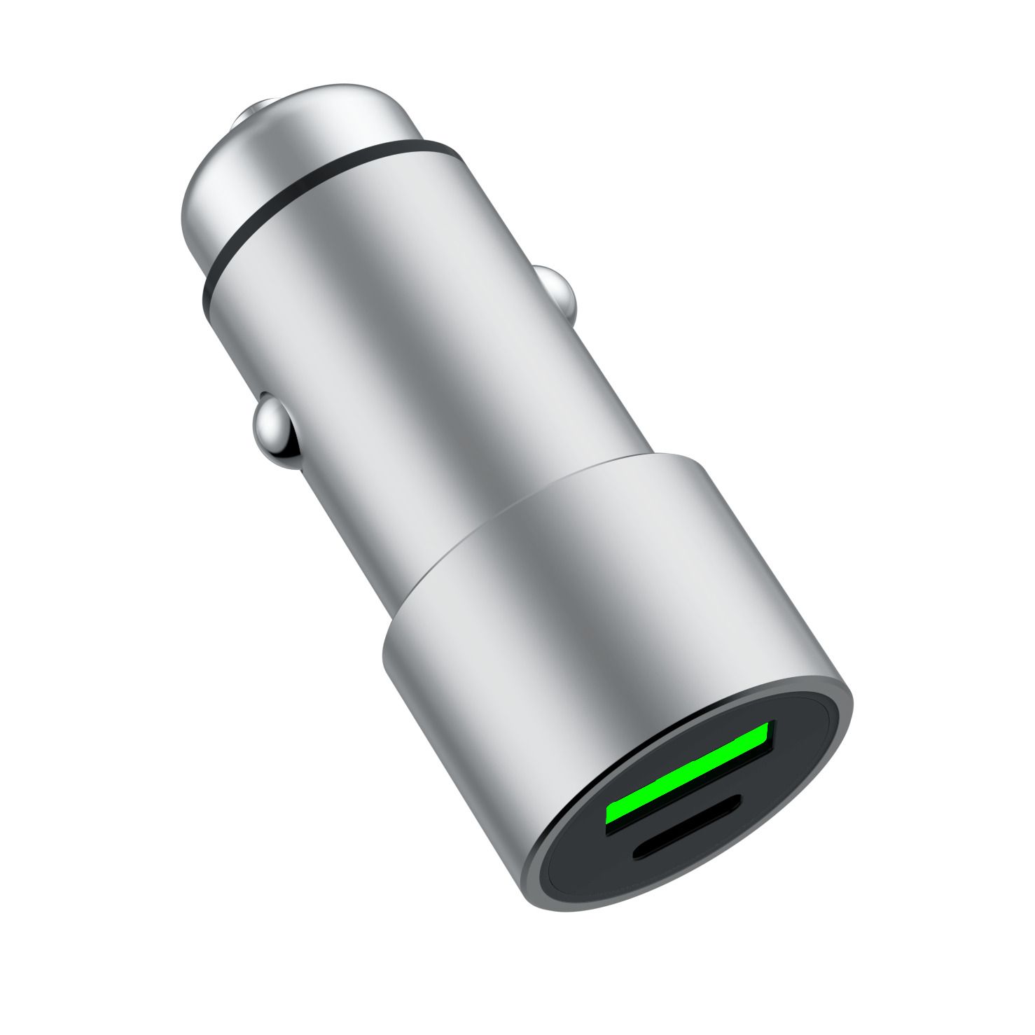 Auto punjač DVICED 60W 1 USB-A, 2 USB-C - Siva-5