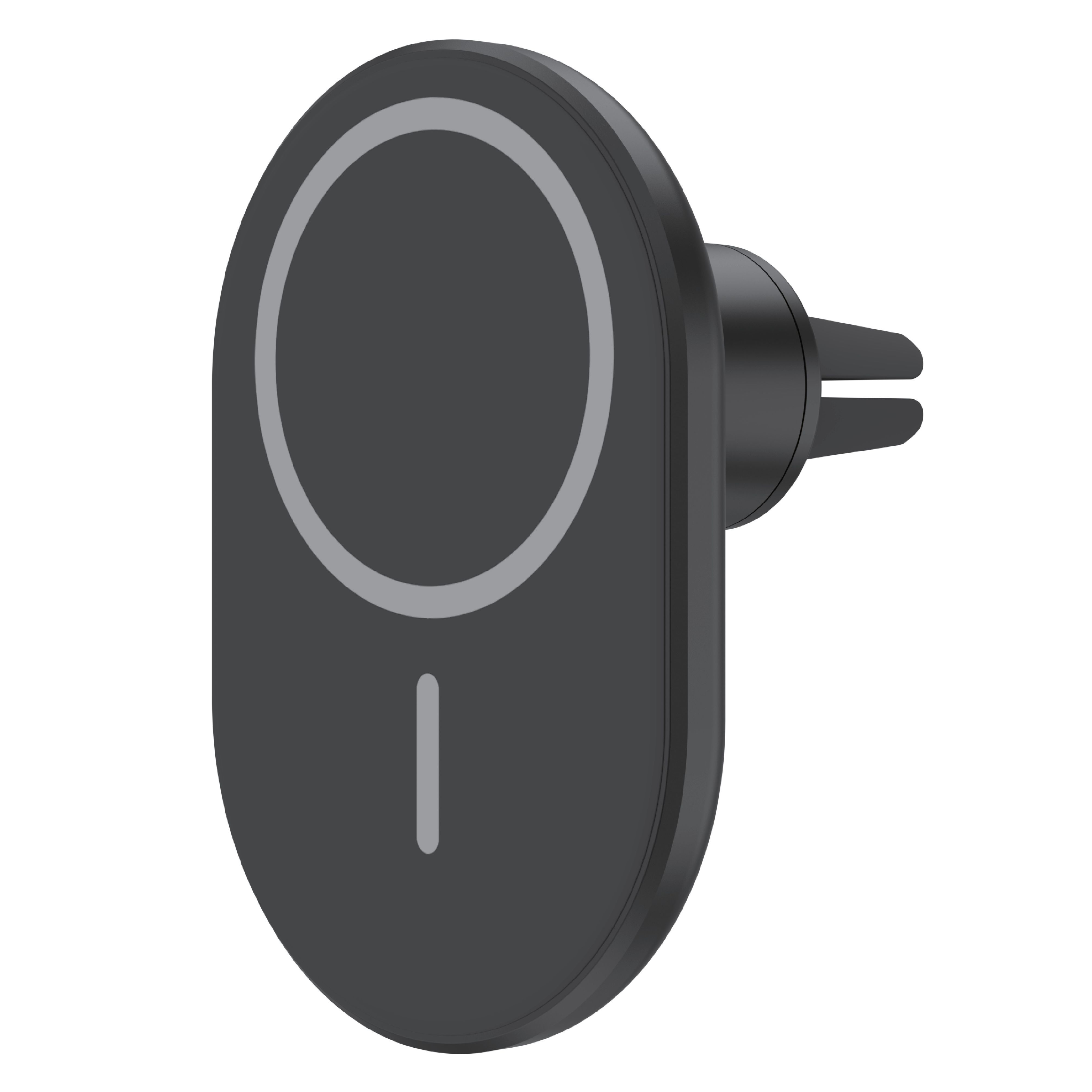 Bežični auto punjač DVICED Magnetic (magnetni, crna boja)-0