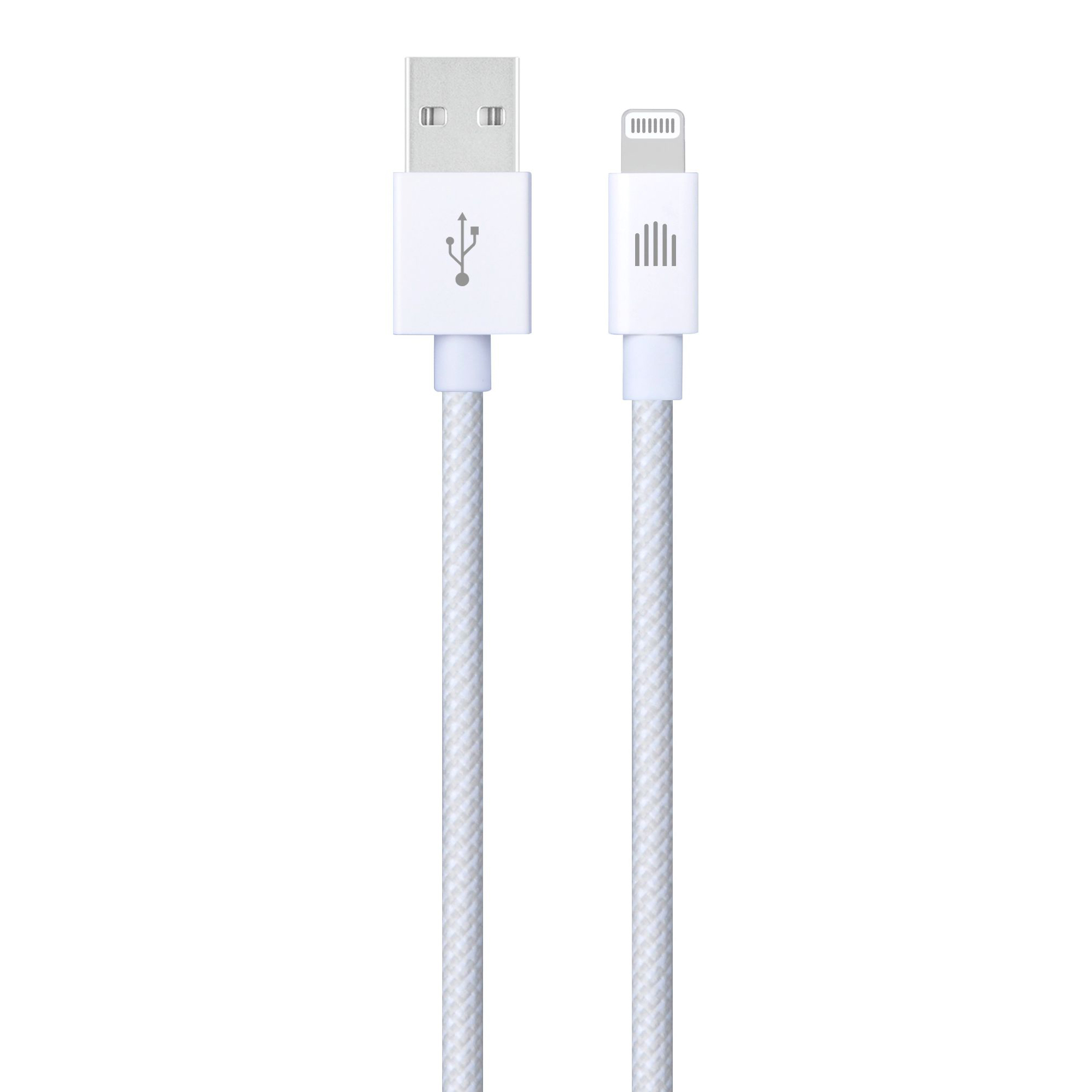 Kabel DVICED USB-A do Lightning Nylon Textile 1,25m - Bijeli