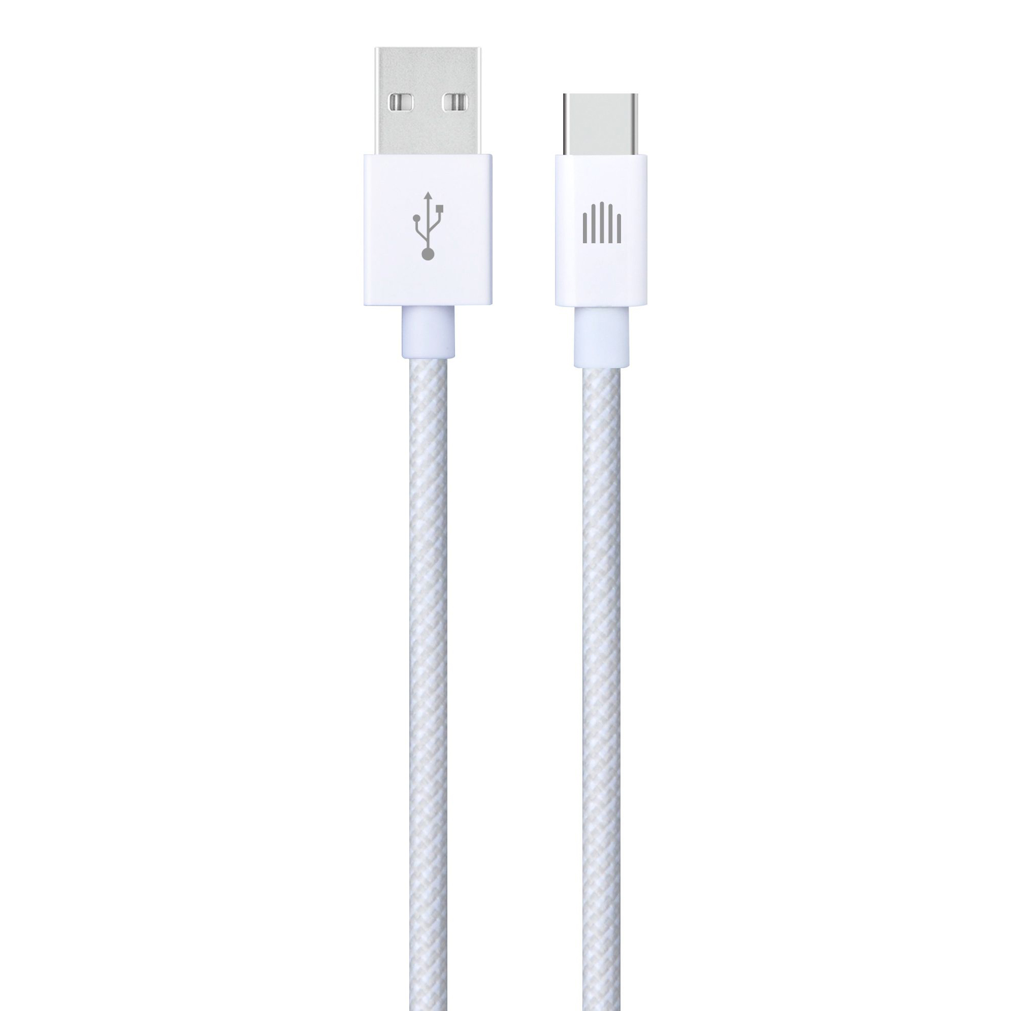 Kabel DVICED USB-A do USB-C, Najlon, Tekstil, 1,25m - Bijeli-0