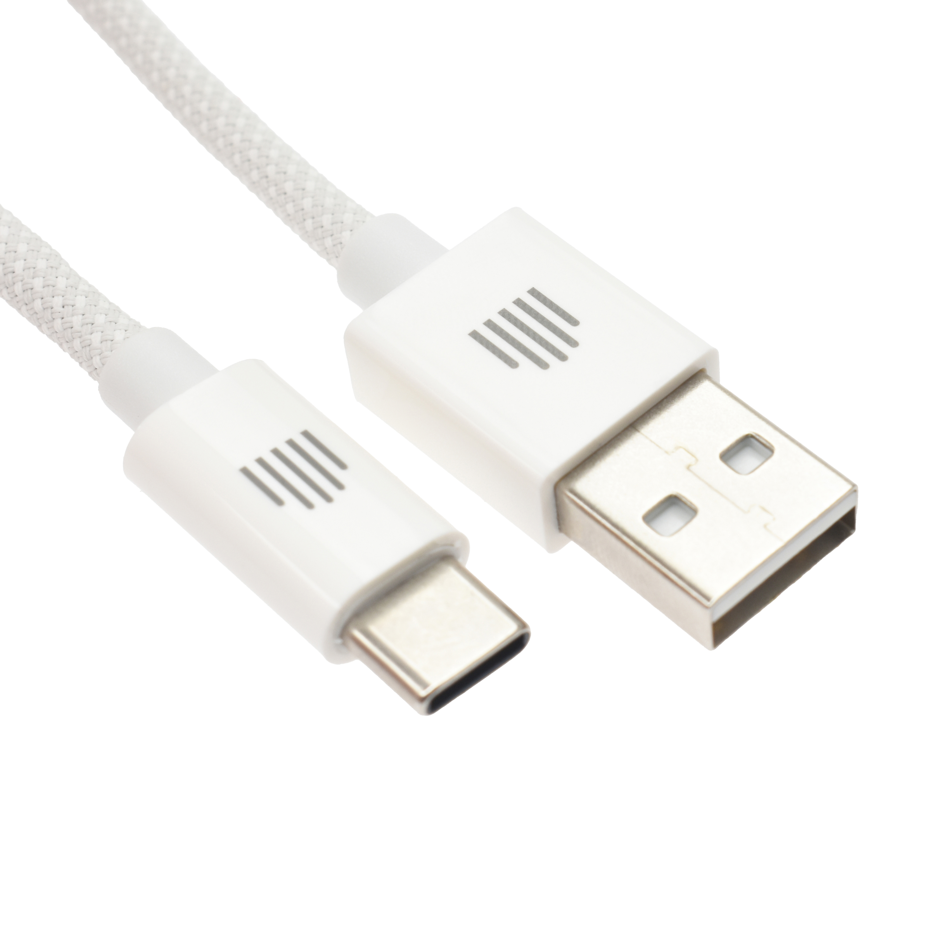 Kabel DVICED USB-A do USB-C, Najlon, Tekstil, 1,25m - Bijeli-2