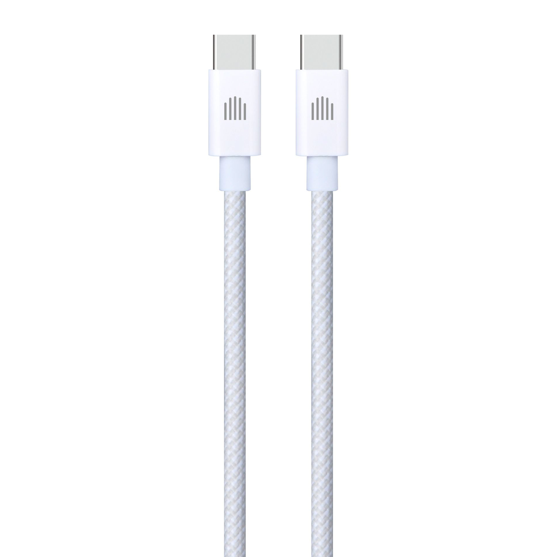 Kabel DVICED USB-C na USB-C, najlonski tekstil, 1,25m - Bijeli-0