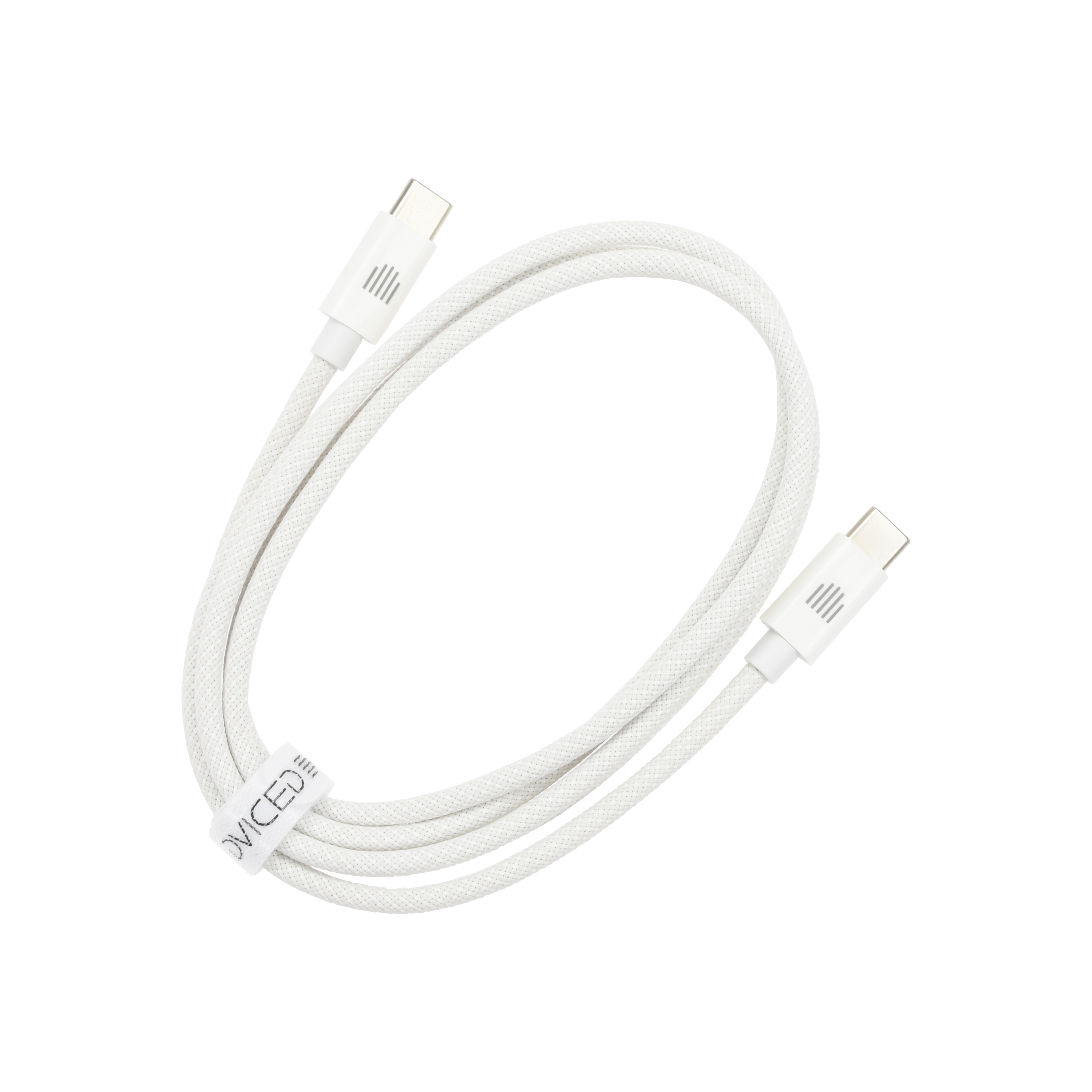 Kabel DVICED USB-C na USB-C, najlonski tekstil, 1,25m - Bijeli-3