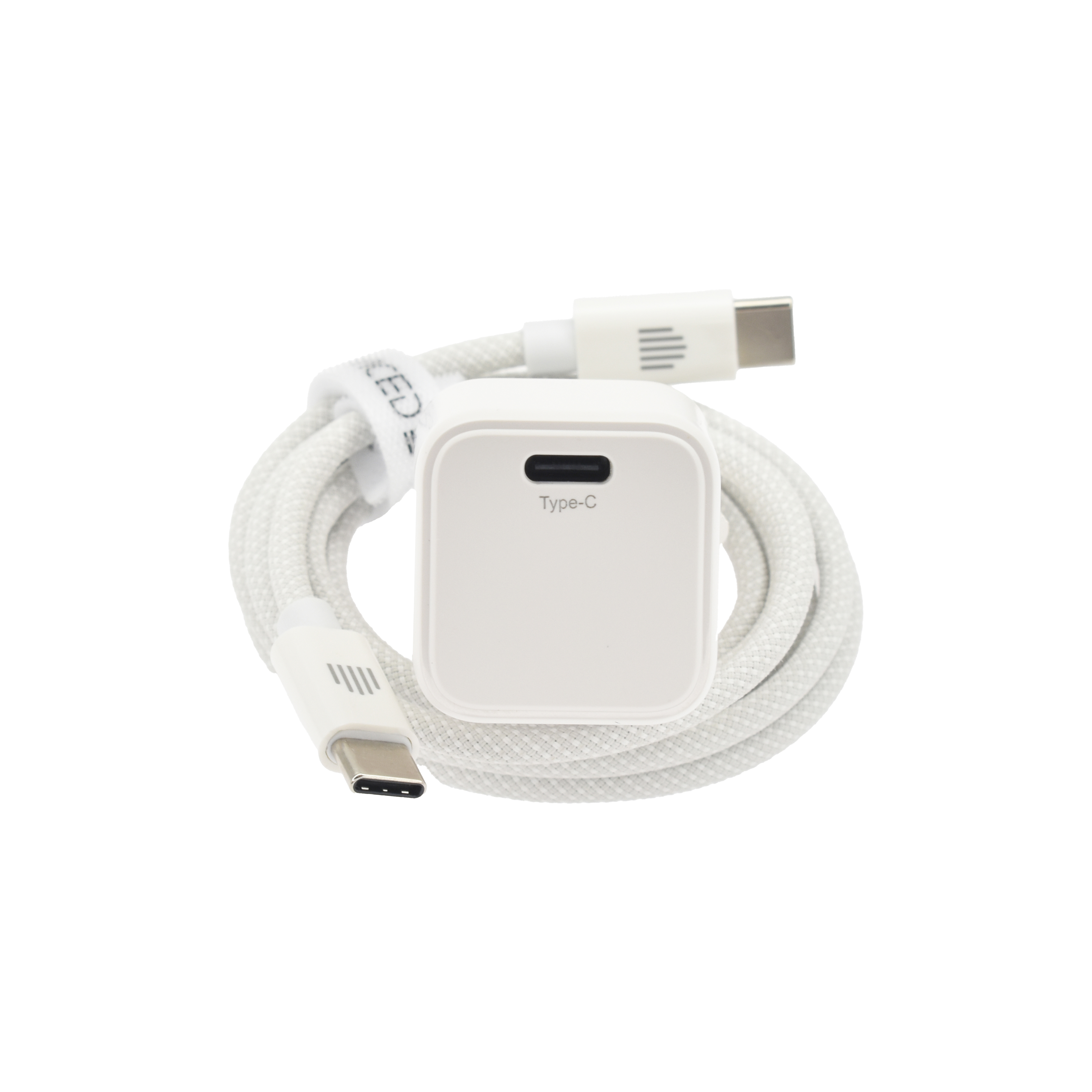 Punjač DVICED Wall charger 30W GaN USB-C EU s kabelom - Bijeli-3