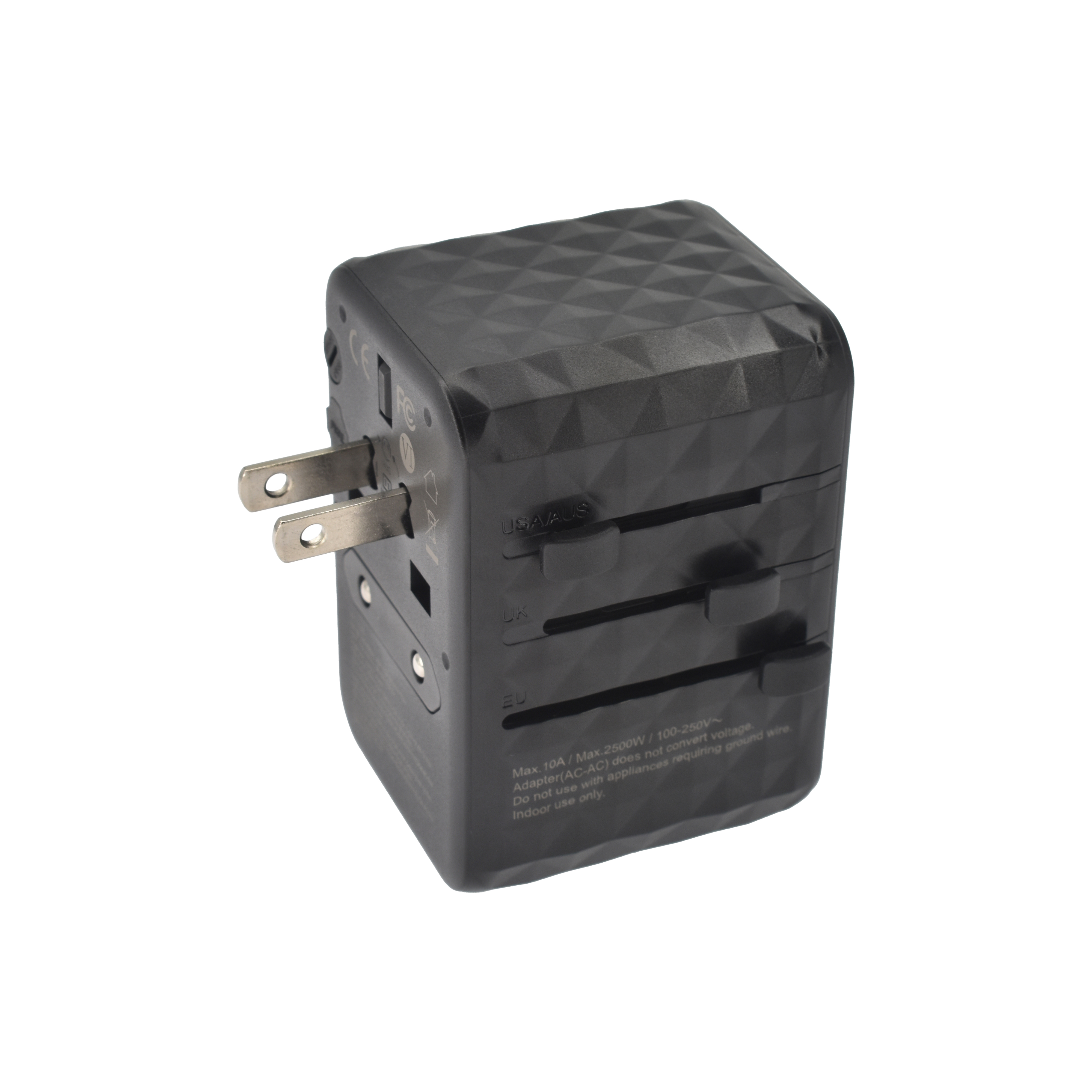 Univerzalni putni adapter DVICED 65W GaN - Crni-6