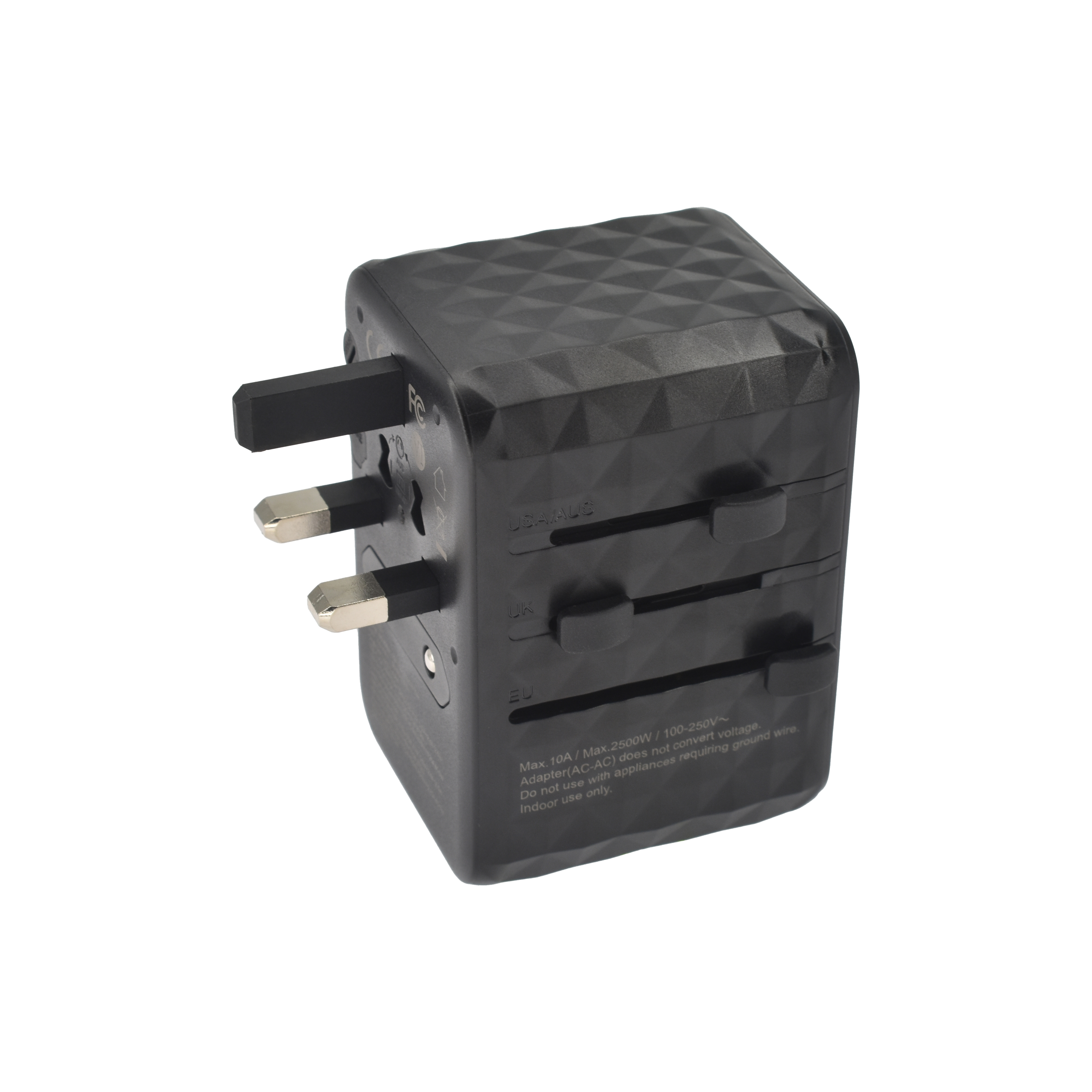 Univerzalni putni adapter DVICED 65W GaN - Crni-1