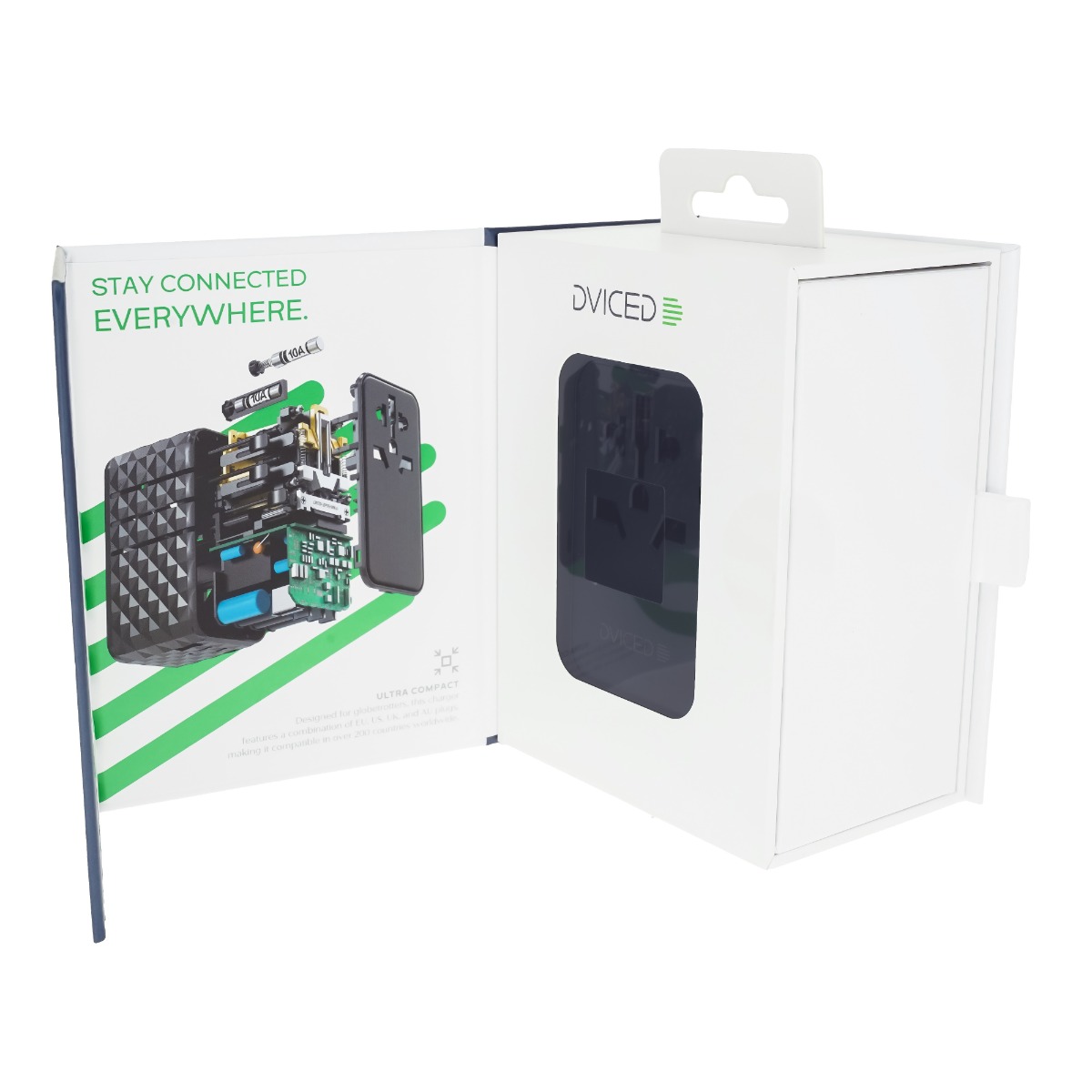 Univerzalni putni adapter DVICED 65W GaN - Crni-8