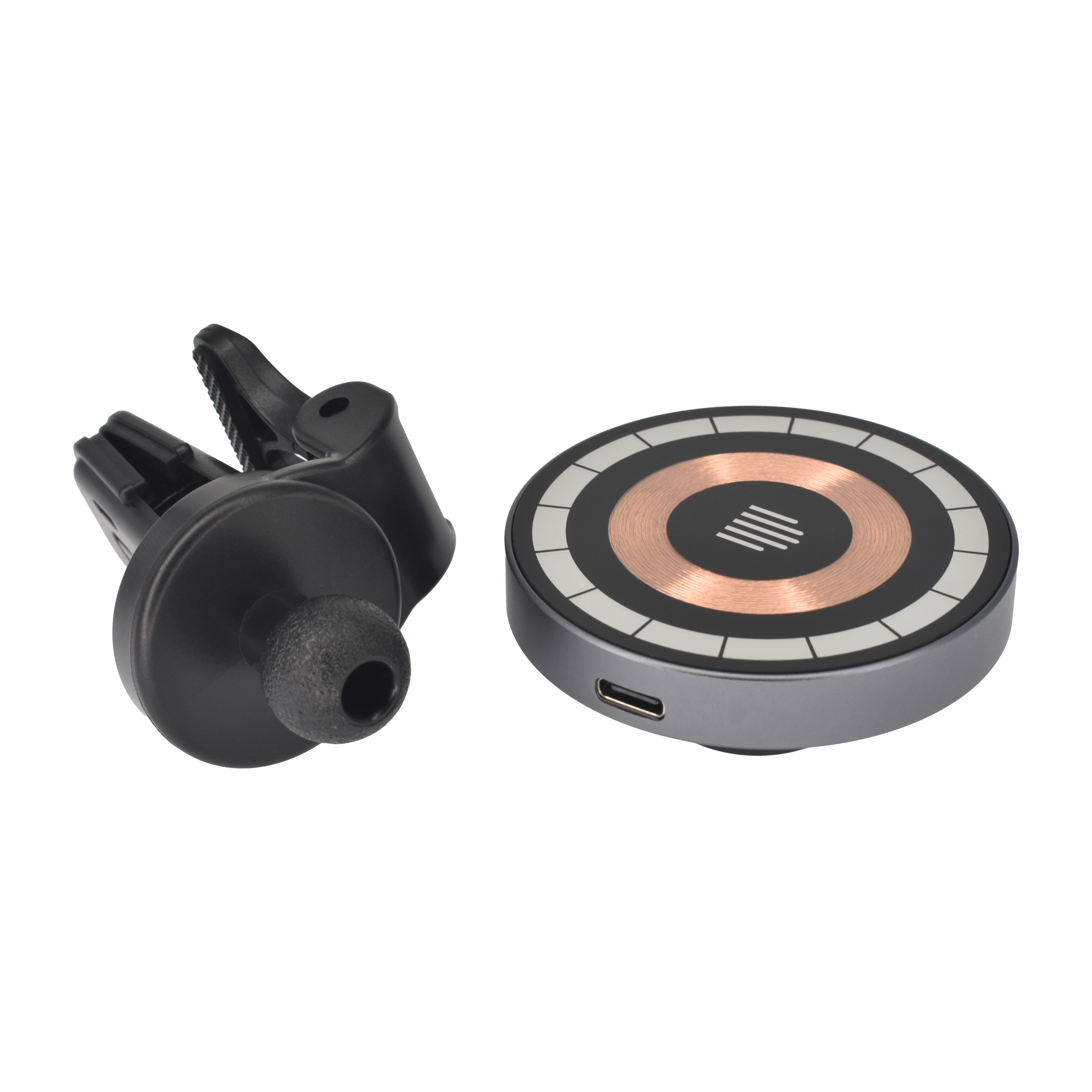 Dviced Magsafe car charger - Gray/Copper-1