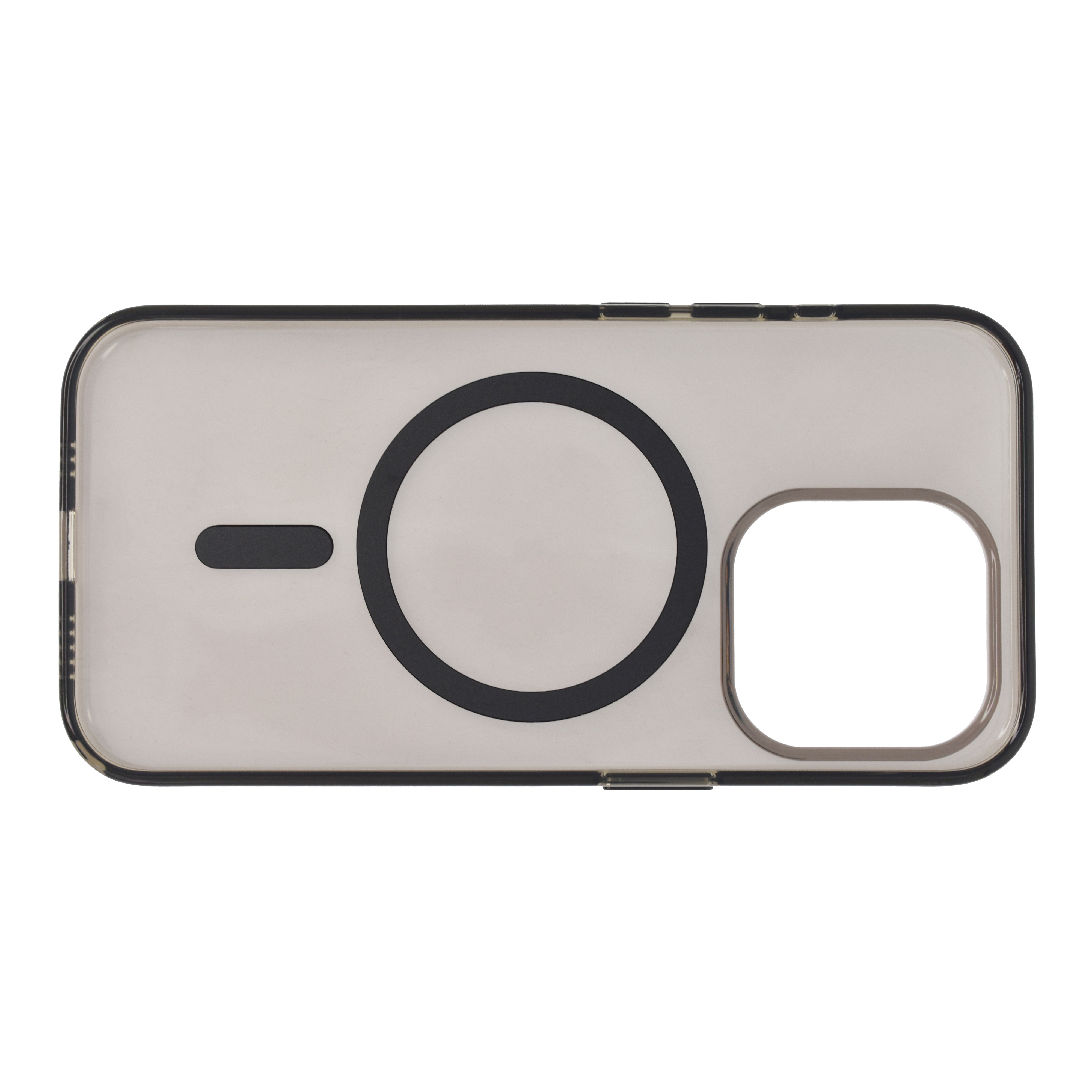Maska za iPhone DVICED Magsafe iPhone 15 Pro (prozirna, crna boja)-3