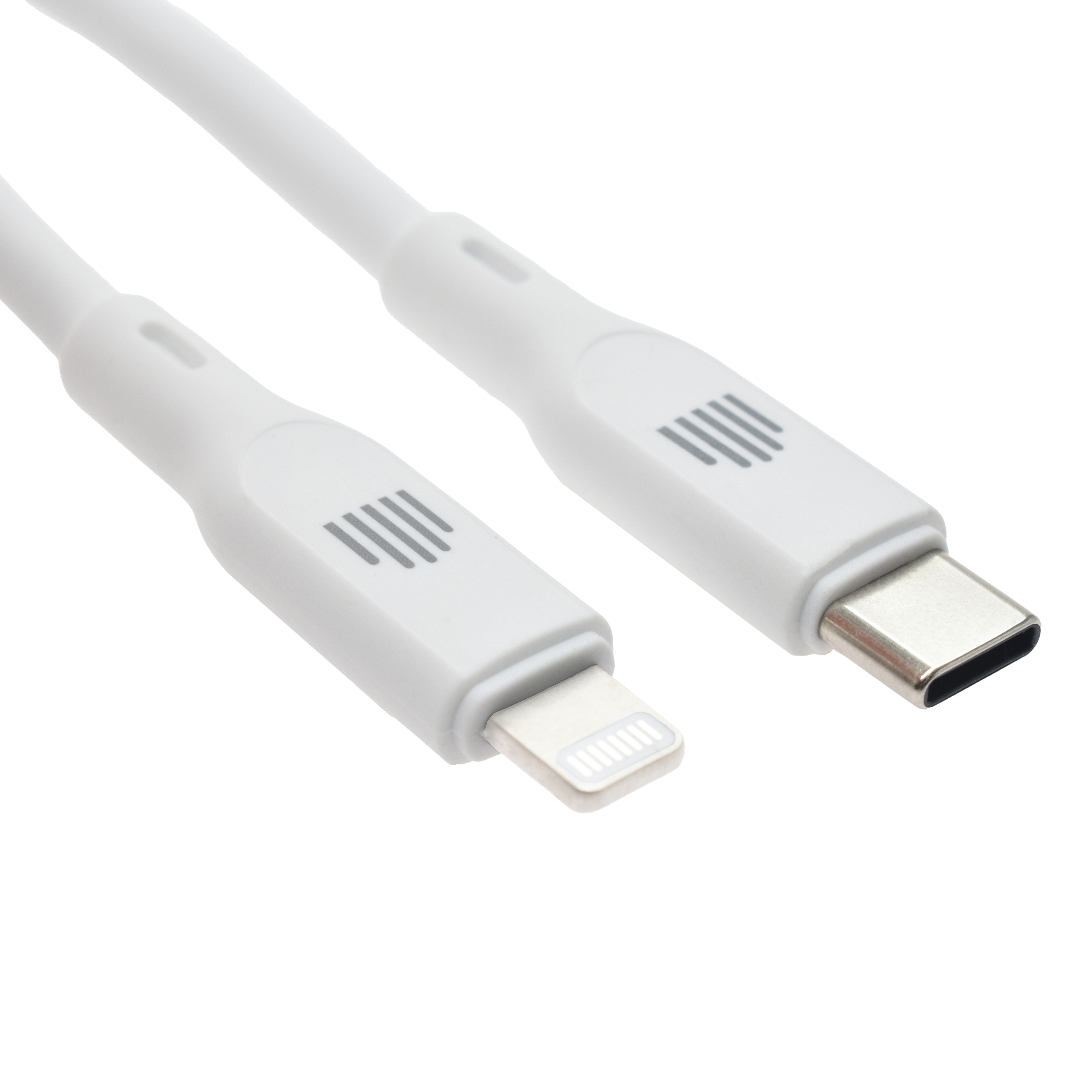Kabel DVICED USB-C na Lightning silikonski 1,25m - Bijeli-1