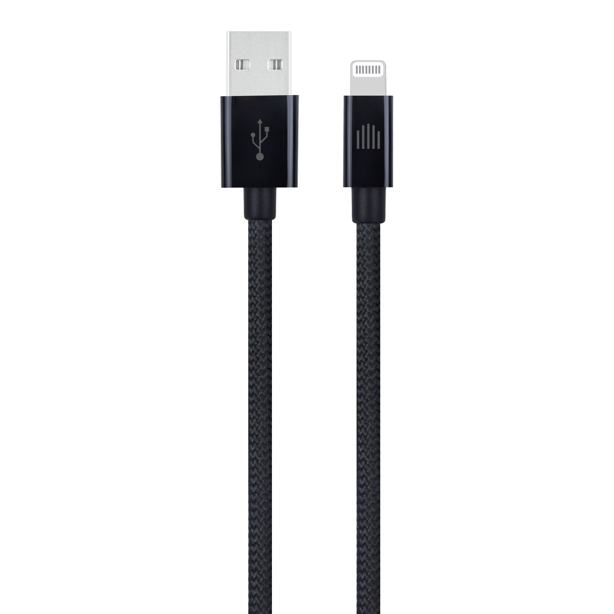 Kabel DVICED USB-A do Lightning Nylon Textile 0,25m - Crni-0