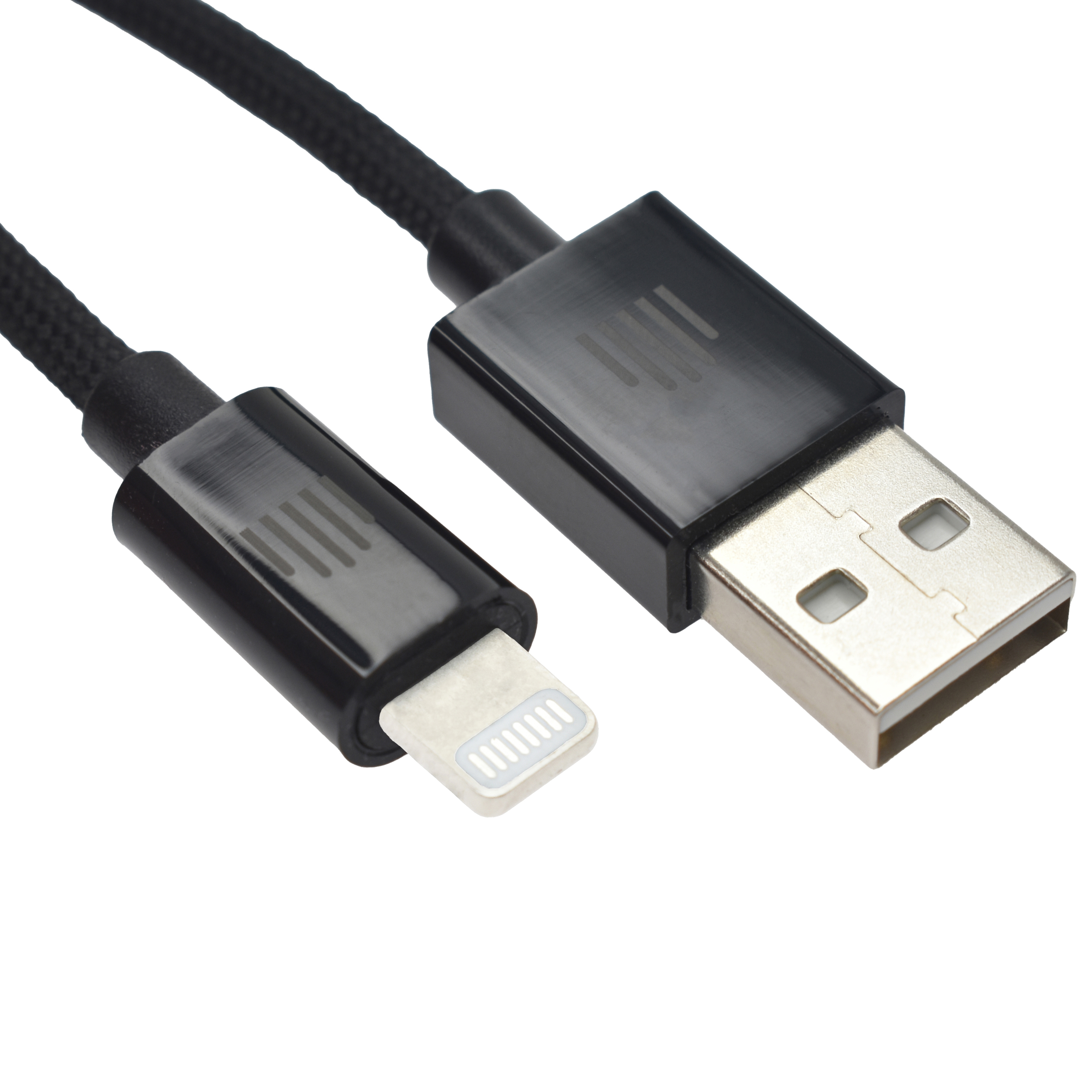 Kabel DVICED USB-A do Lightning Nylon Textile 0,25m - Crni-1
