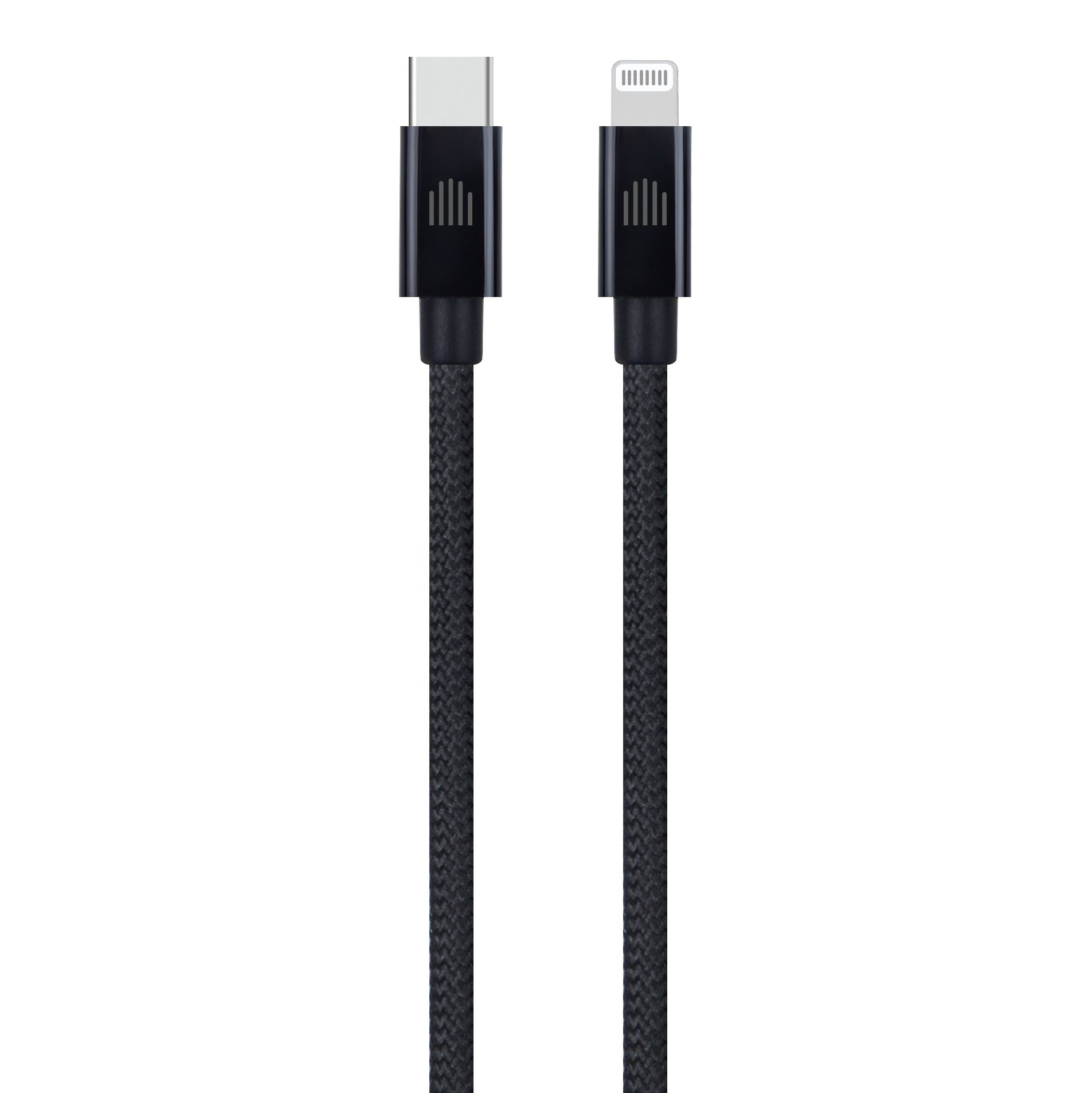 Kabel DVICED USB-C na Lightning, najlonski tekstil, 0,25m - Crni