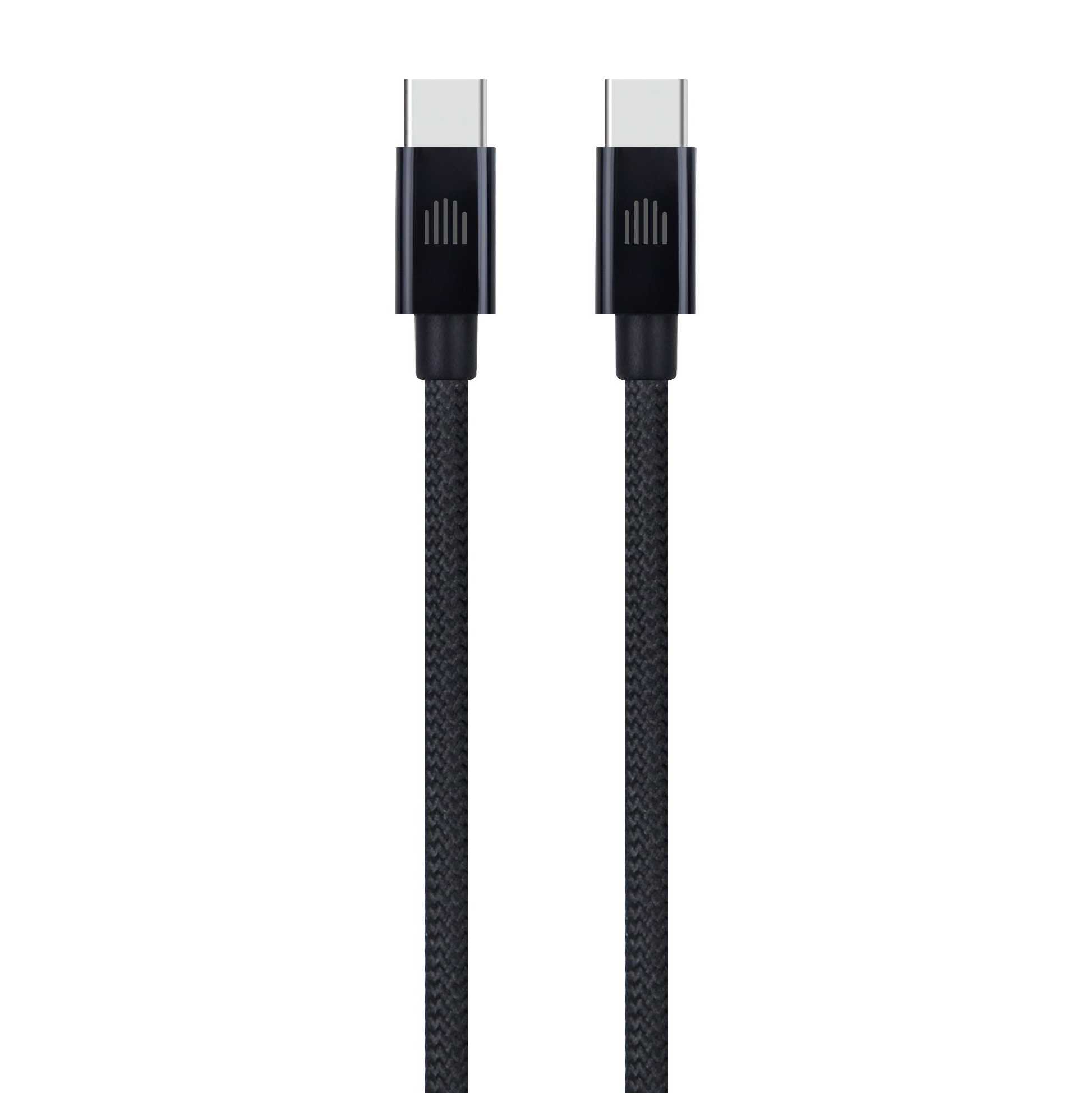 Kabel DVICED USB-C na USB-C, najlonski tekstil, 1,25m - Crni-0