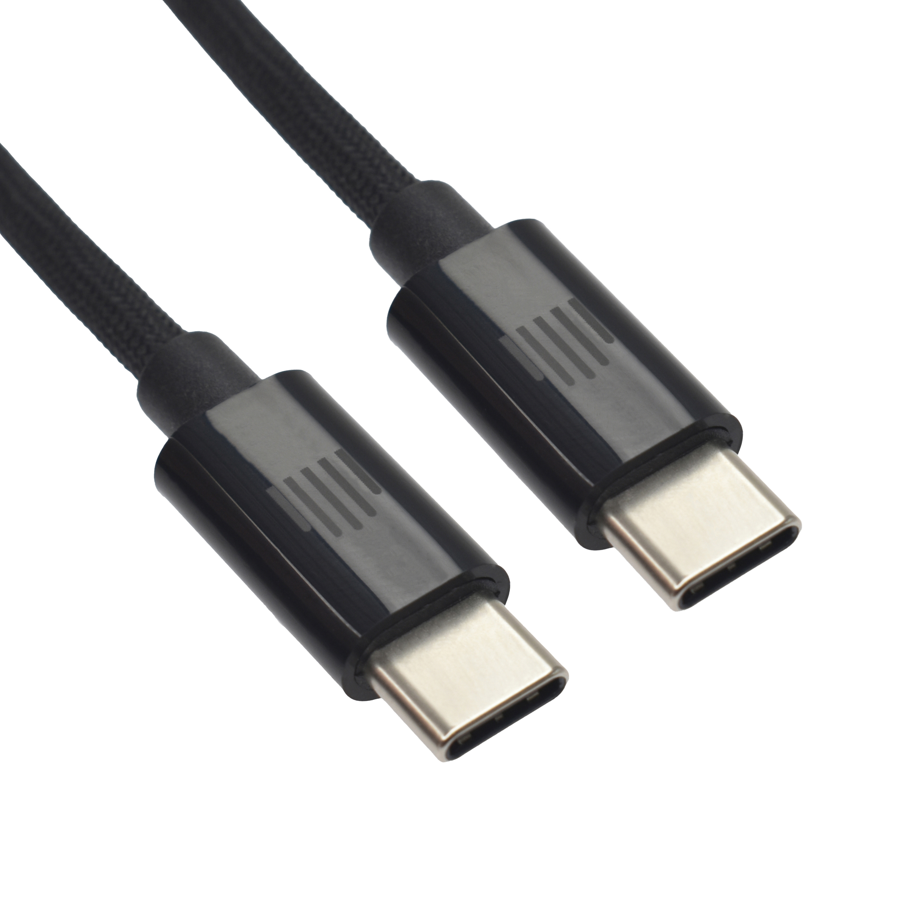 Kabel DVICED USB-C na USB-C, najlonski tekstil, 1,25m - Crni-3