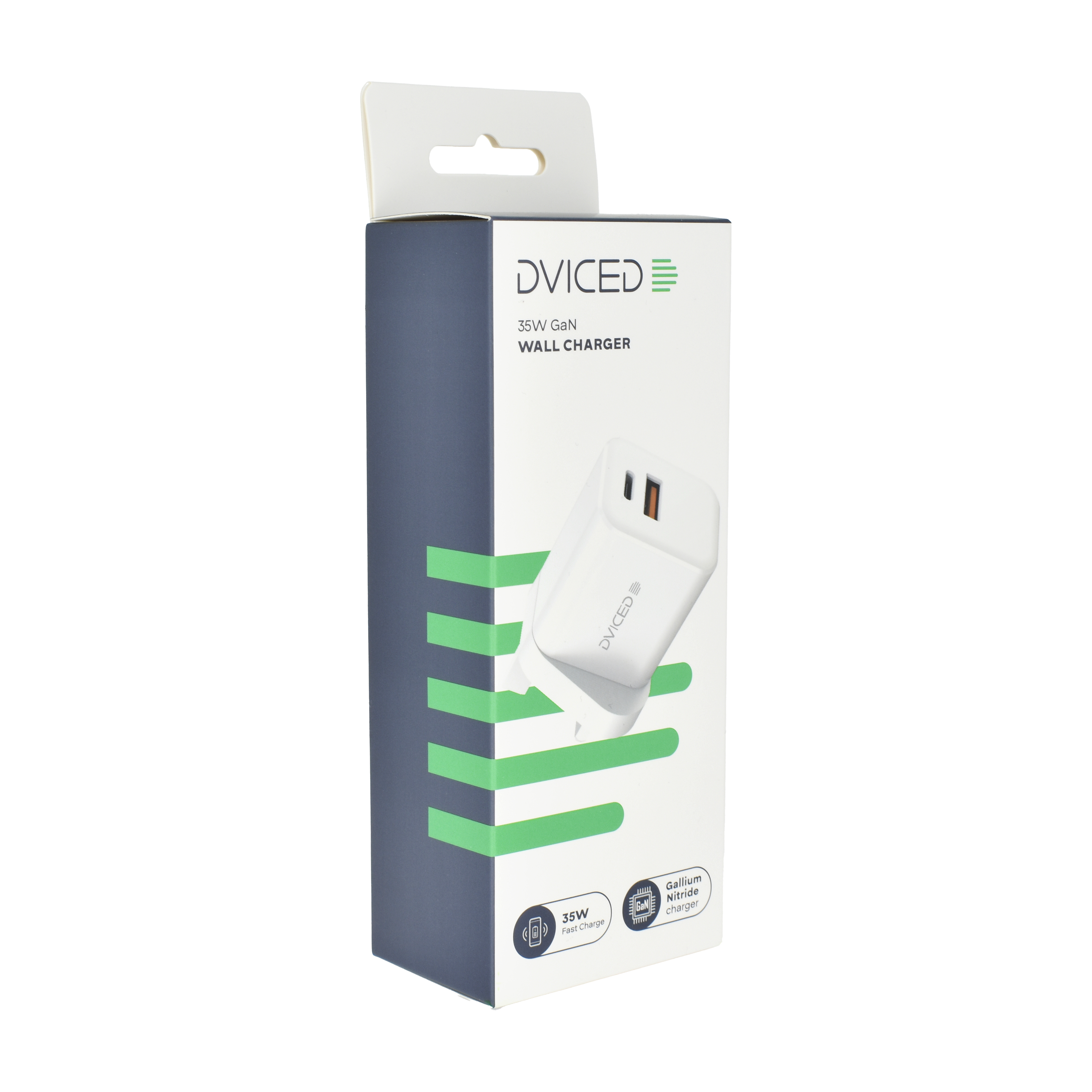 Punjač DVICED Wall charger 35W GaN (1 usb-a, 1 usb-c)-1