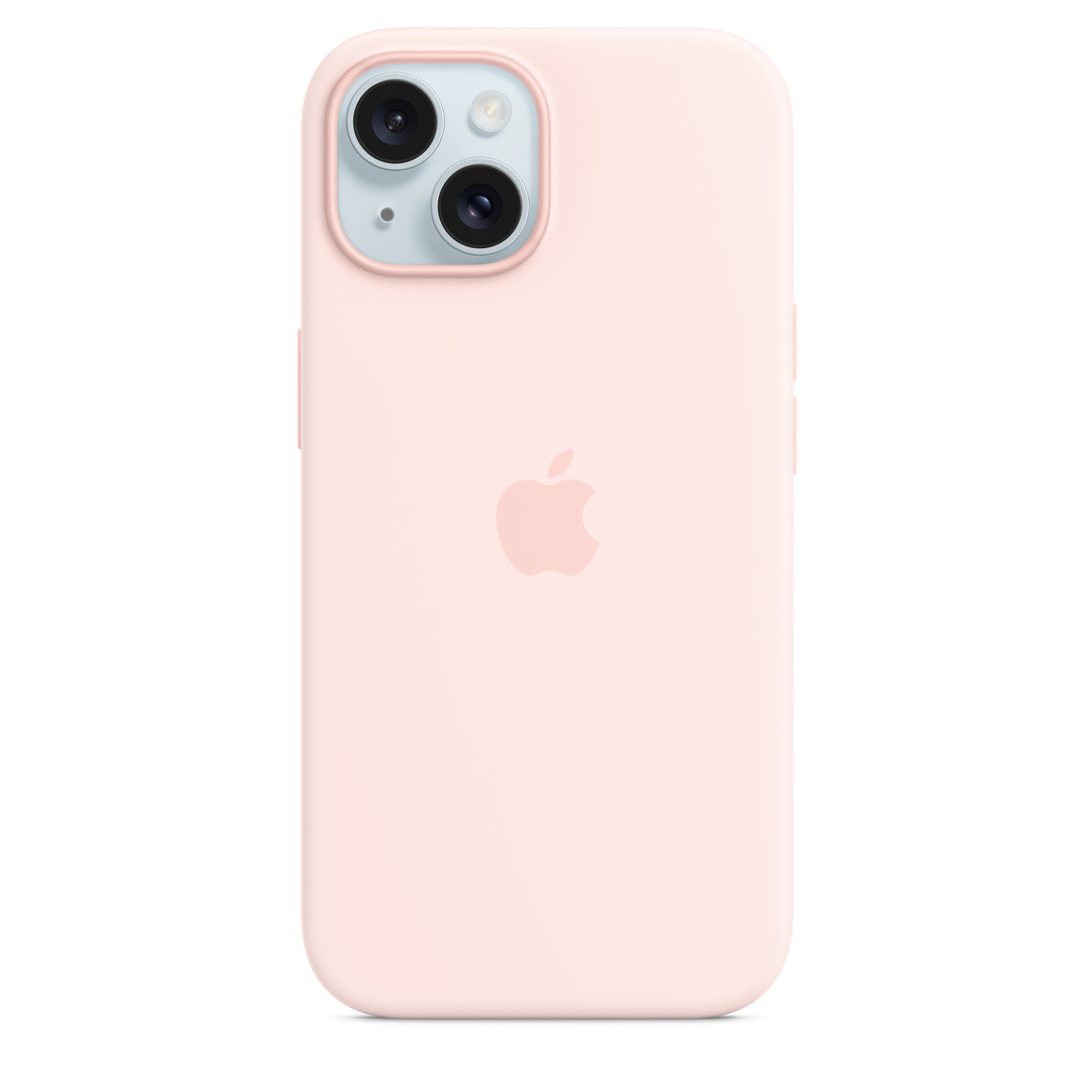 Apple iPhone 15 Silicone Case with MagSafe - Light Pink-0