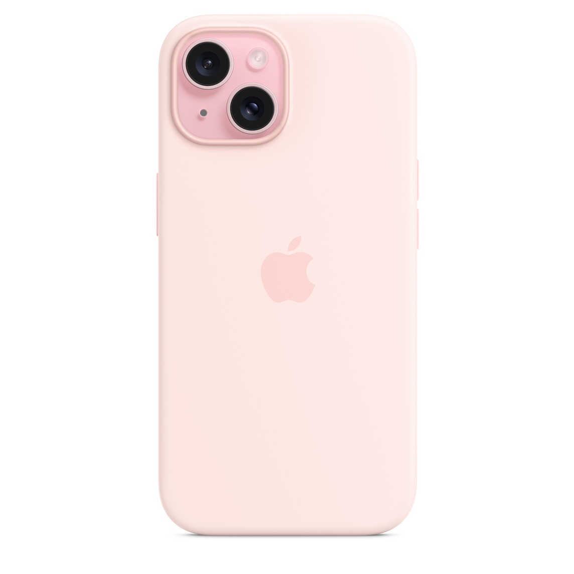 Apple iPhone 15 Silicone Case with MagSafe - Light Pink-6